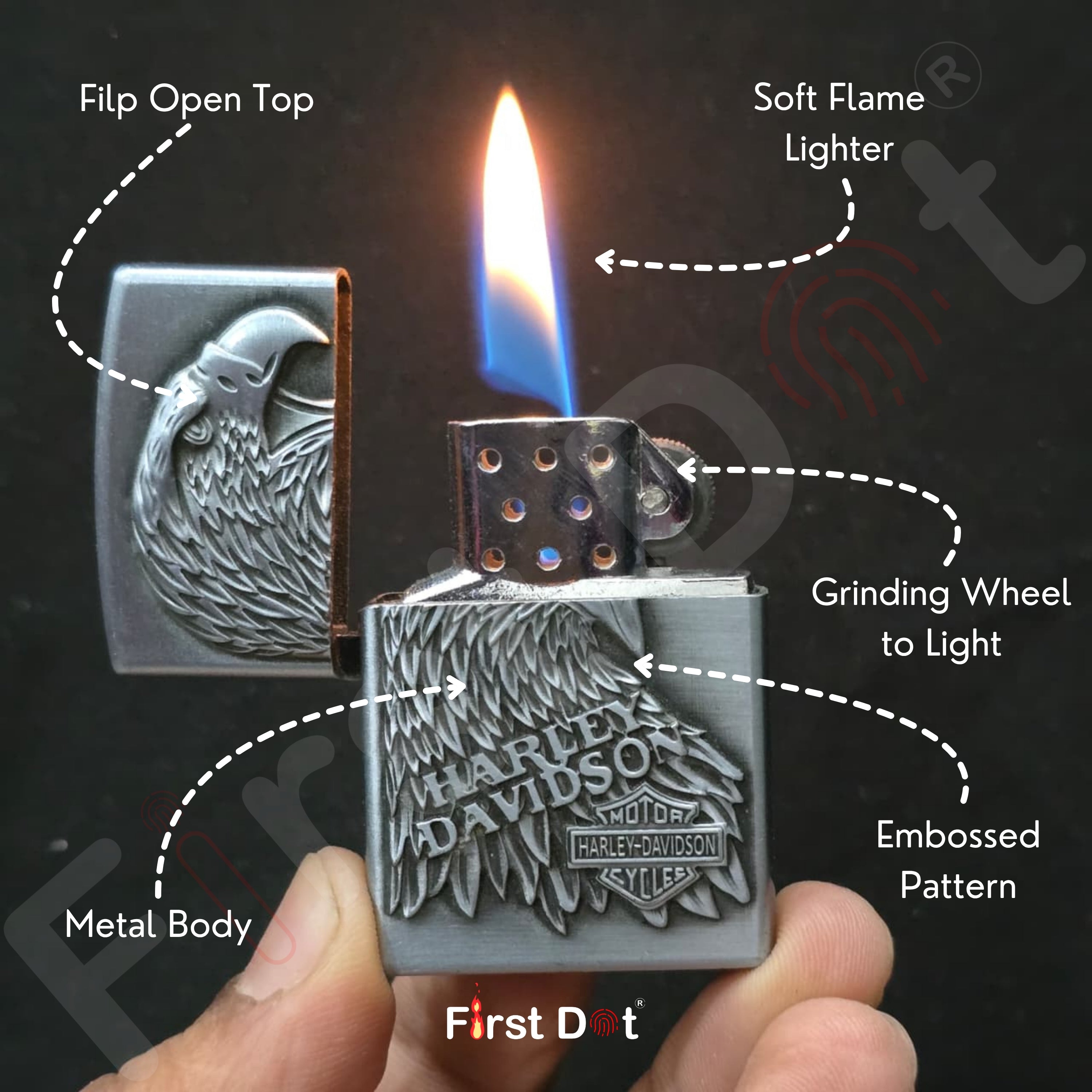 Classic Refillable Gas Lighter (Pack of 2)