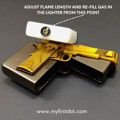 Gun Engraving Jet Flame Torch | Windproof Metal Lighter