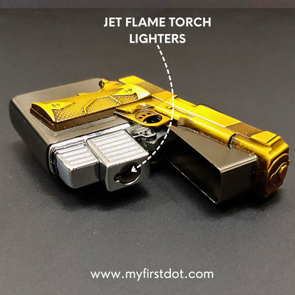 Gun Engraving Jet Flame Torch | Windproof Metal Lighter