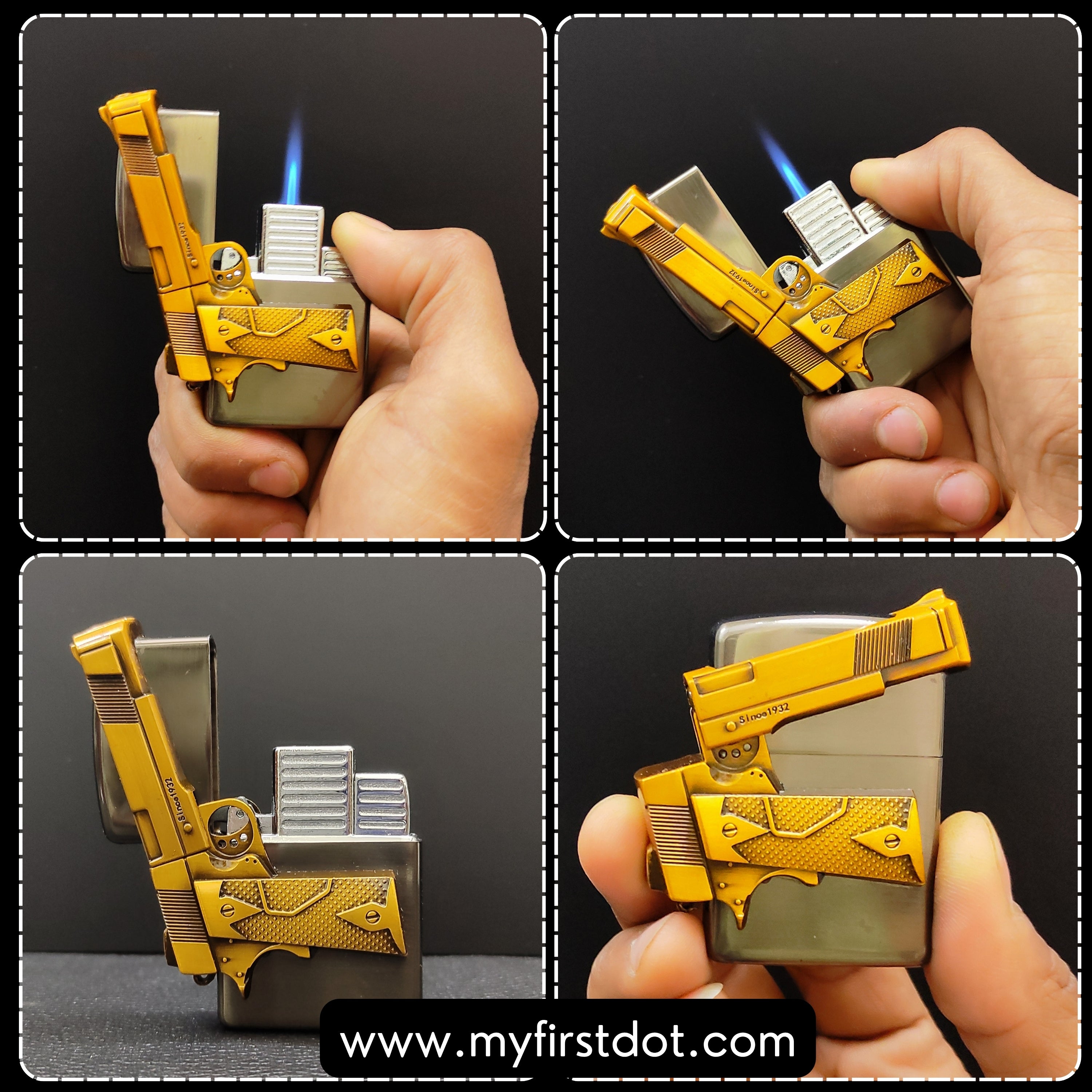 Gun Engraving Jet Flame Torch | Windproof Metal Lighter