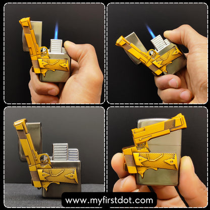 Gun Engraving Jet Flame Torch | Windproof Metal Lighter