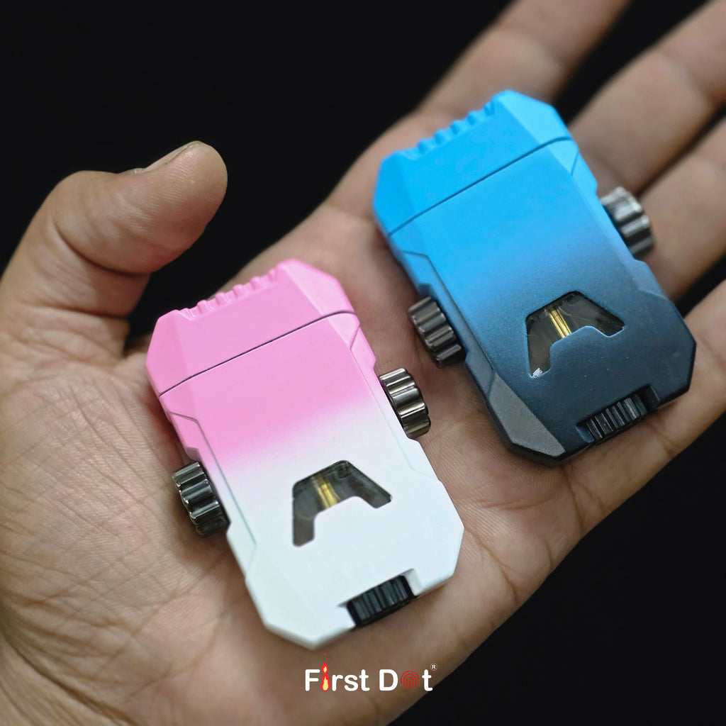 GyroFlux X (G7 Series) – Dual Flame Jet Spinner Lighter with LED