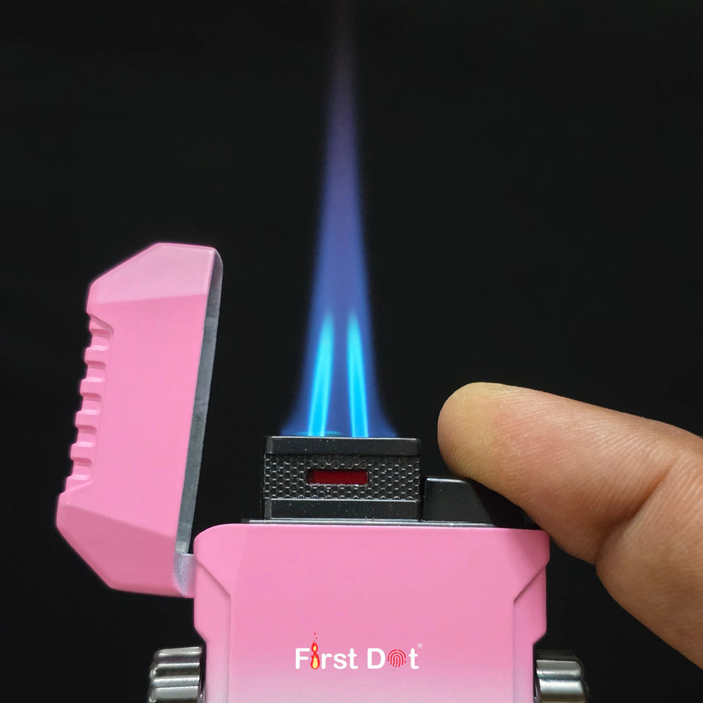 GyroFlux X (G7 Series) – Dual Flame Jet Spinner Lighter with LED