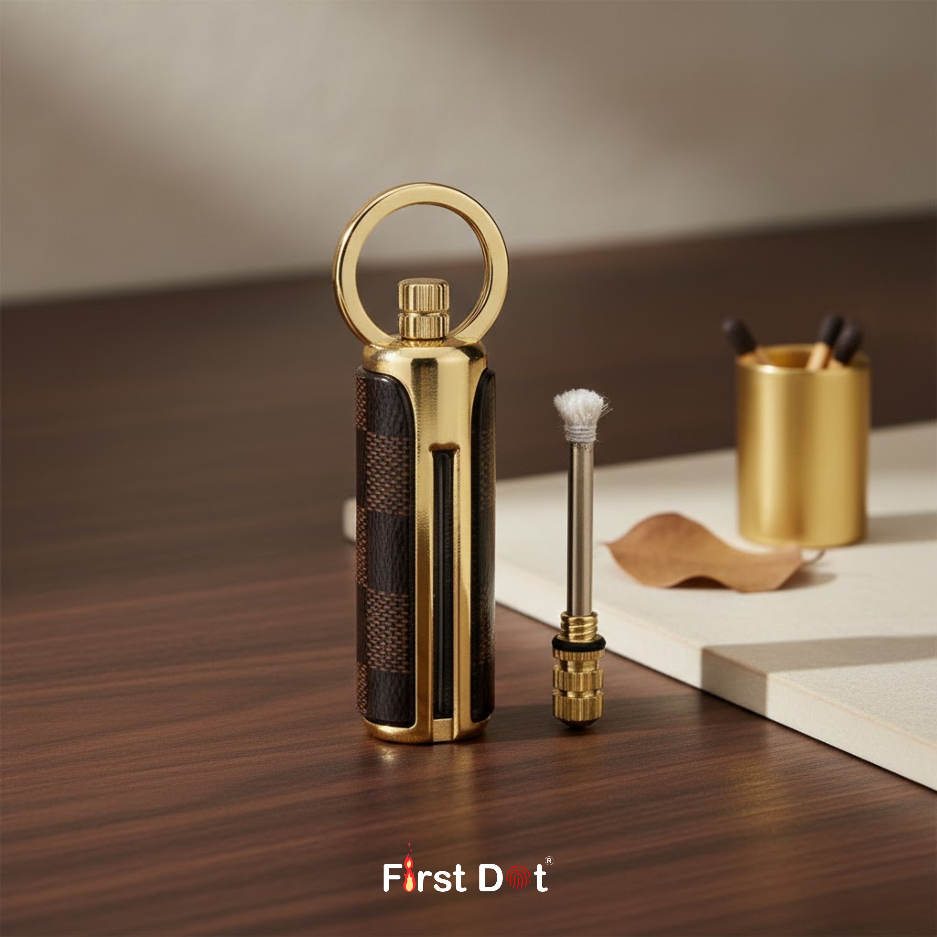 HONEST Permanent Match Keychain Oil Lighter