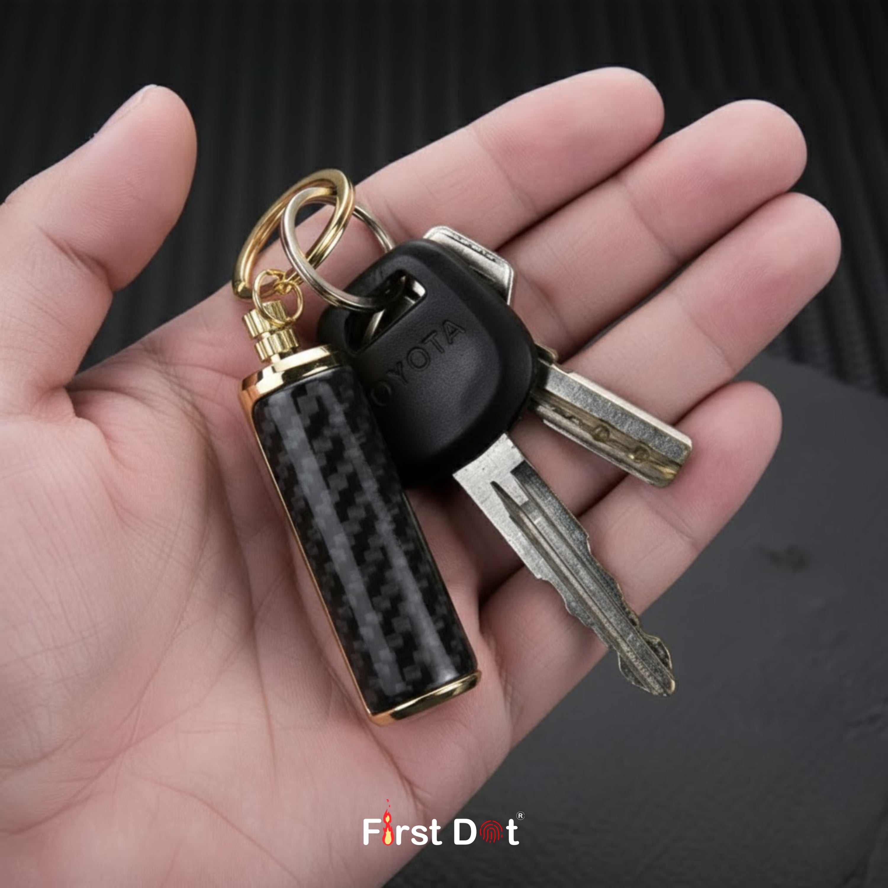 HONEST Permanent Match Keychain Oil Lighter