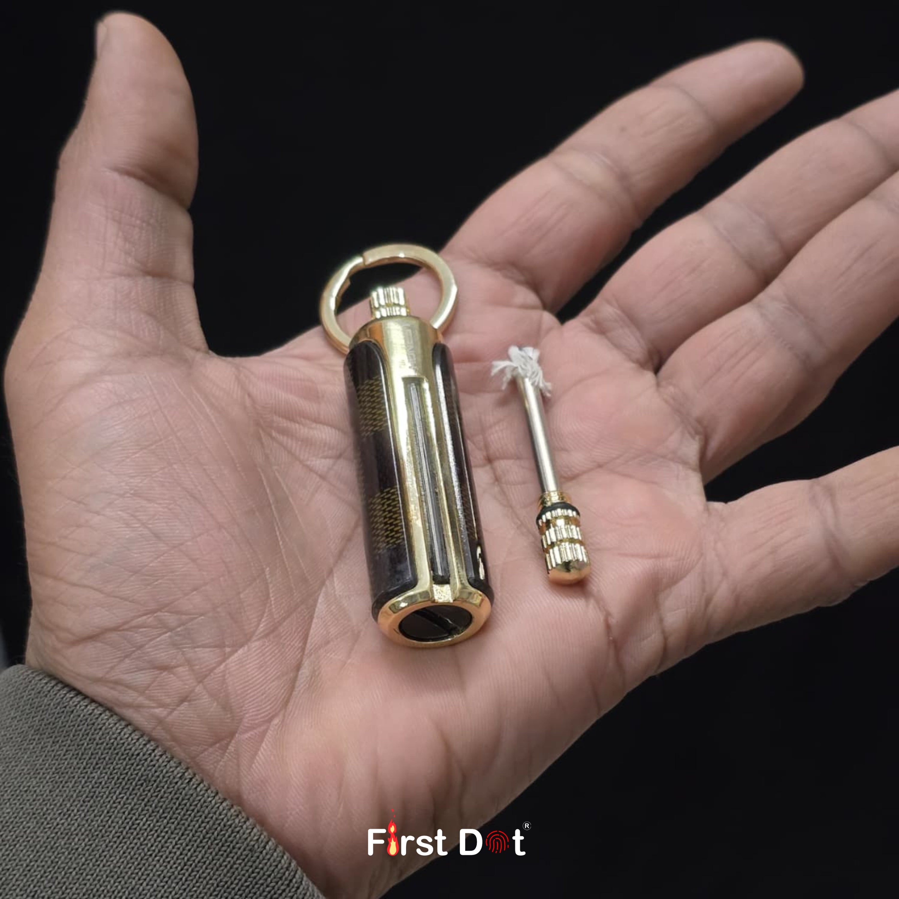 HONEST Permanent Match Keychain Oil Lighter