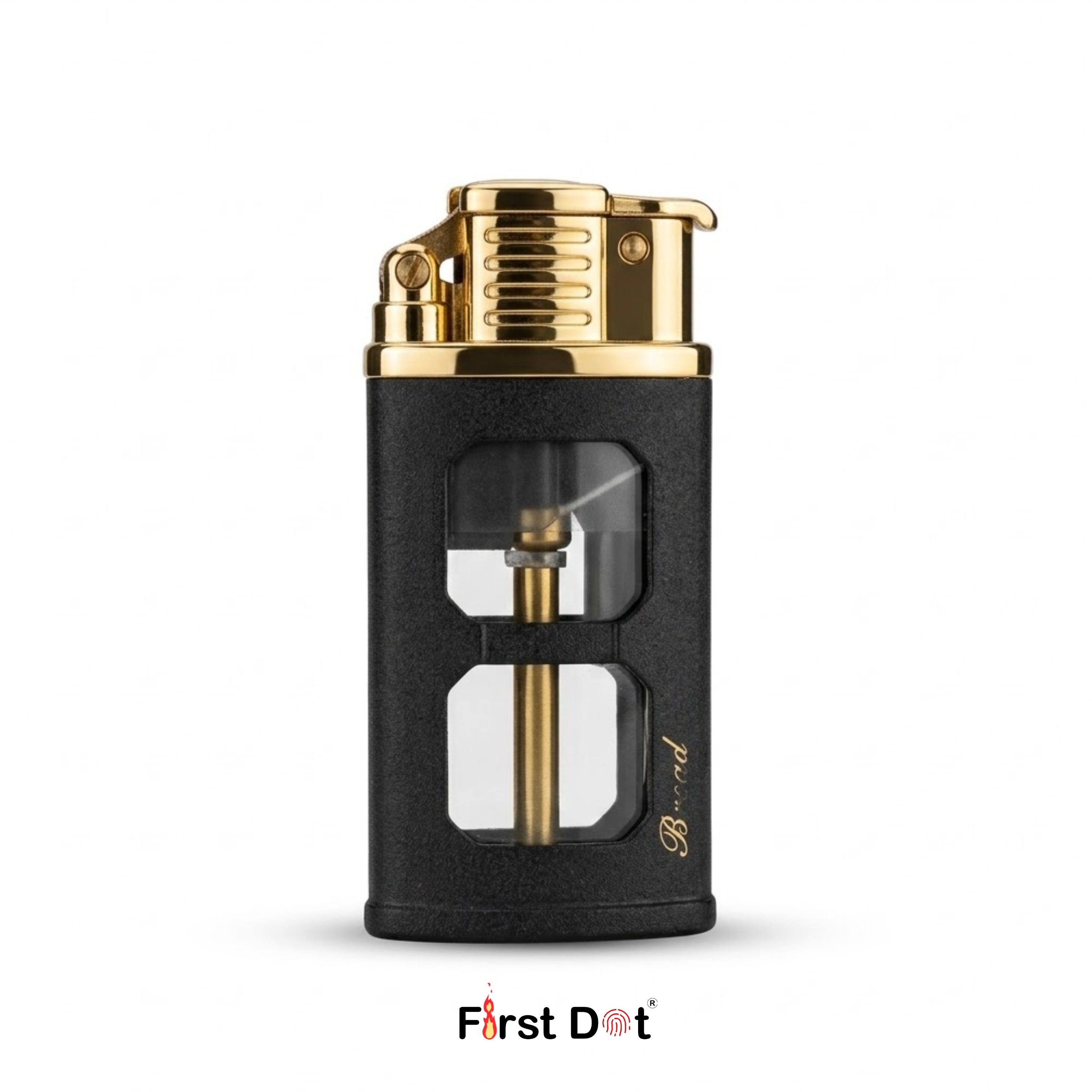 IgniteView Transparent Tank Jet Flame Metal Lighter