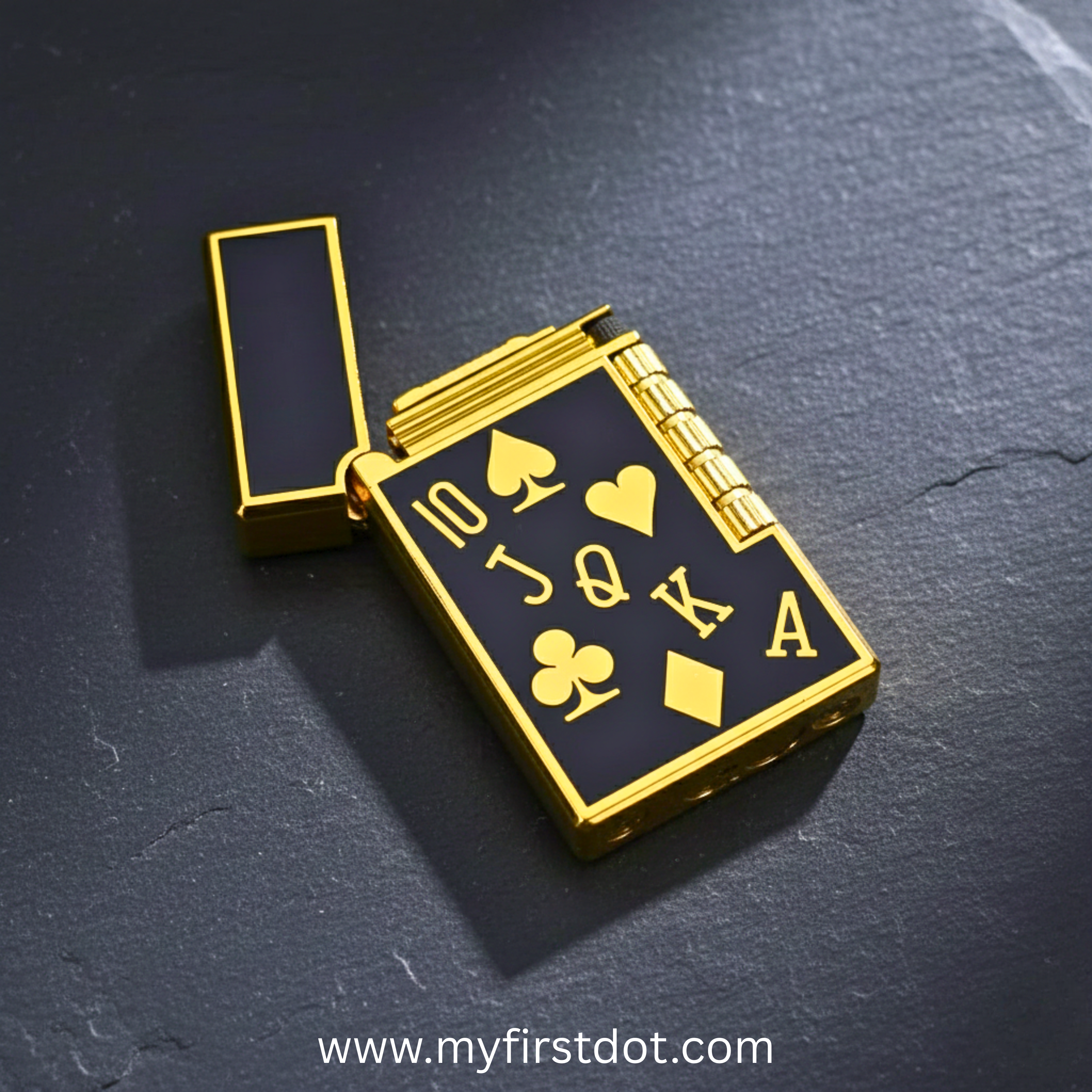 Ikka Premium Metal Body Side-Roller Flint Lighter (Butane Gas)