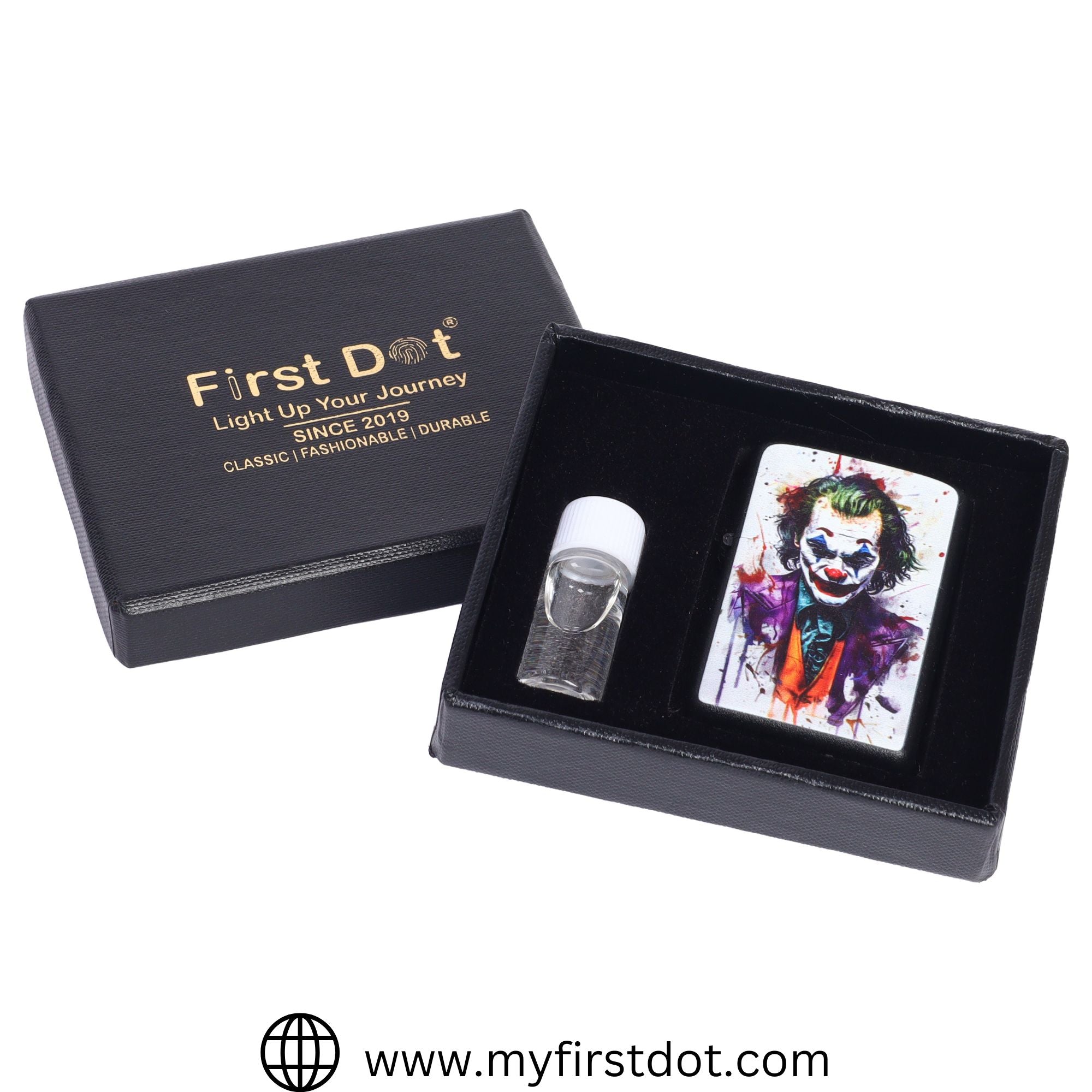First Dot Joker Edition Windproof Cigarette Lighter