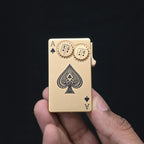 First Dot Kinetic Spade Gear Jet Flame Lighter