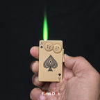 First Dot Kinetic Spade Gear Jet Flame Lighter