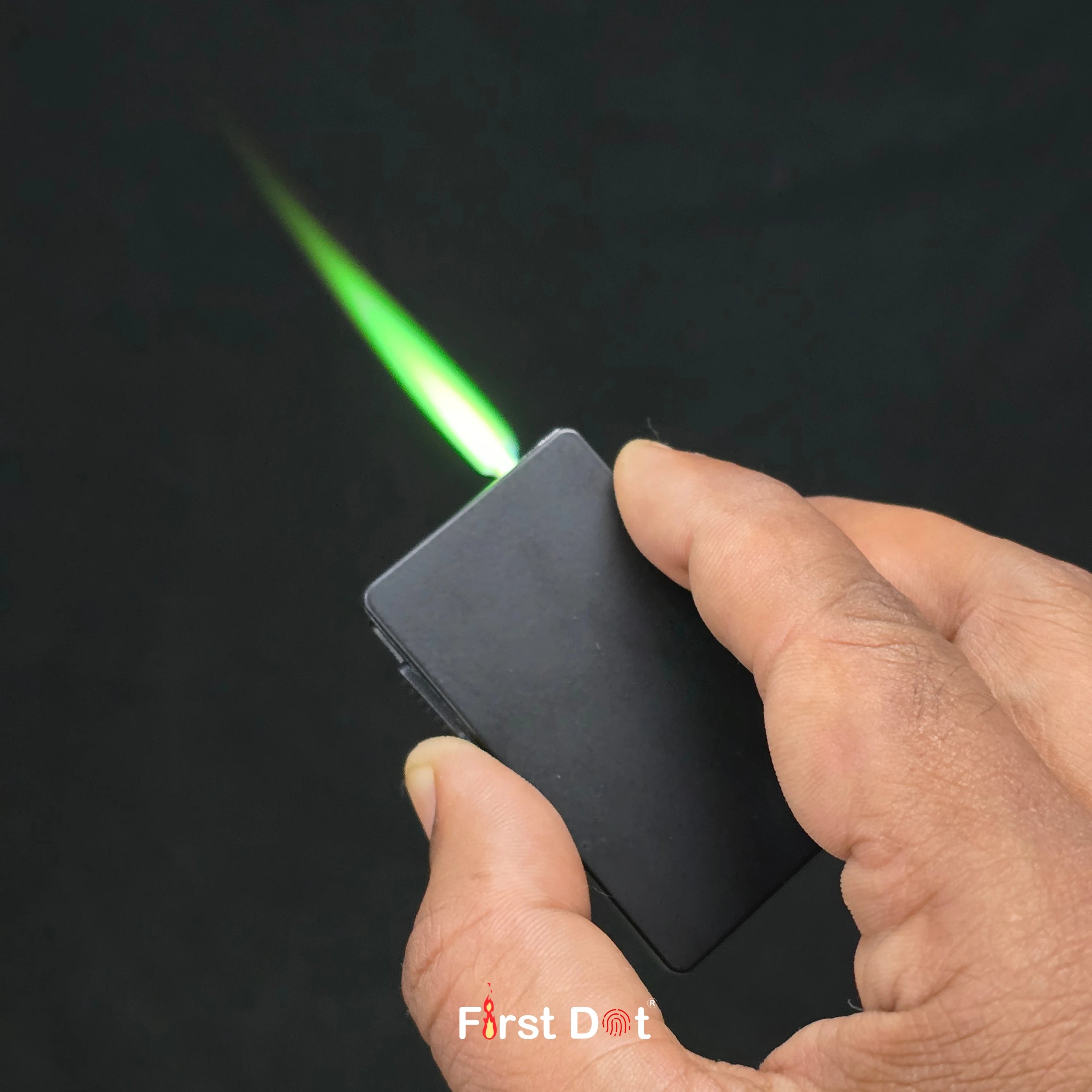 First Dot Kinetic Spade Gear Jet Flame Lighter