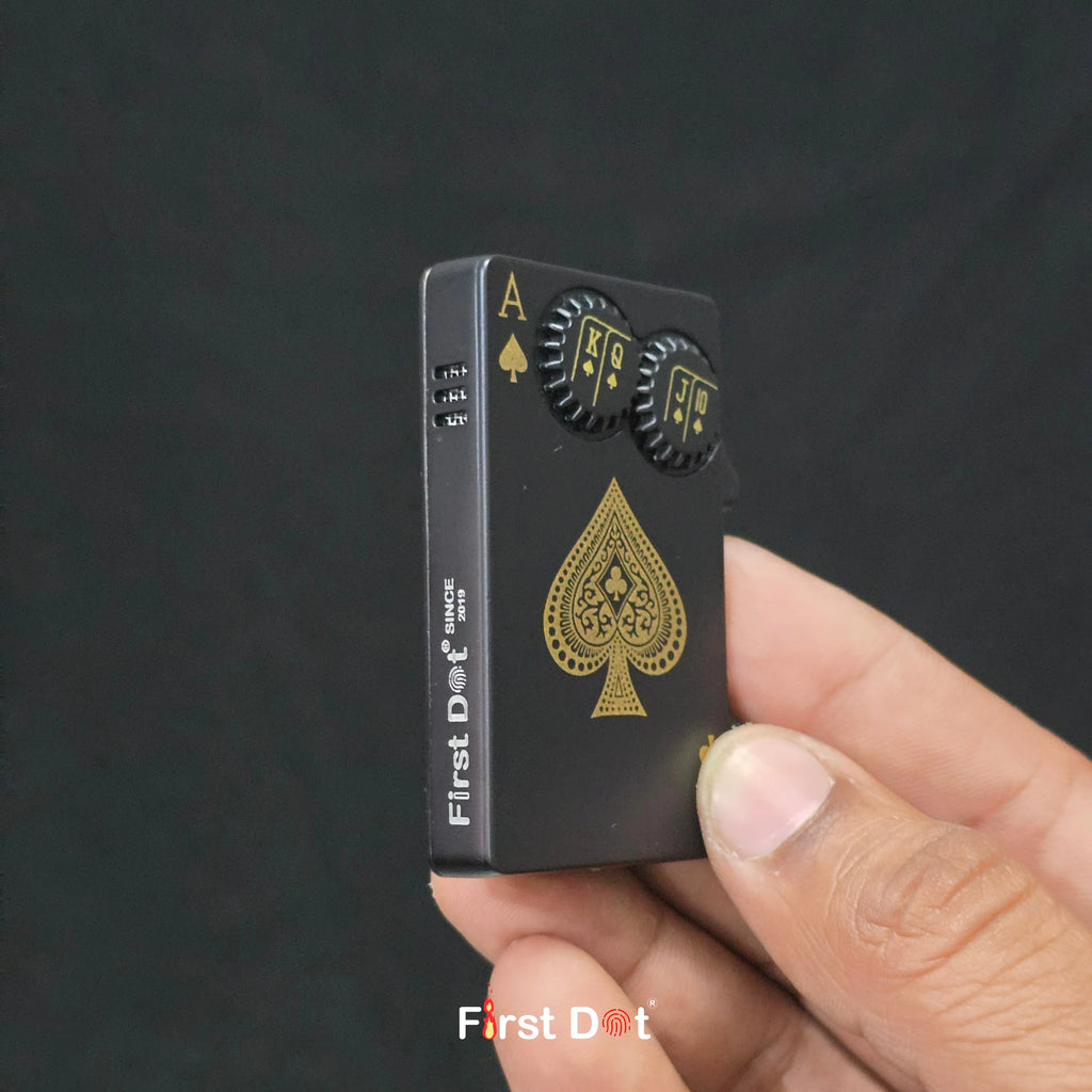 First Dot Kinetic Spade Gear Jet Flame Lighter
