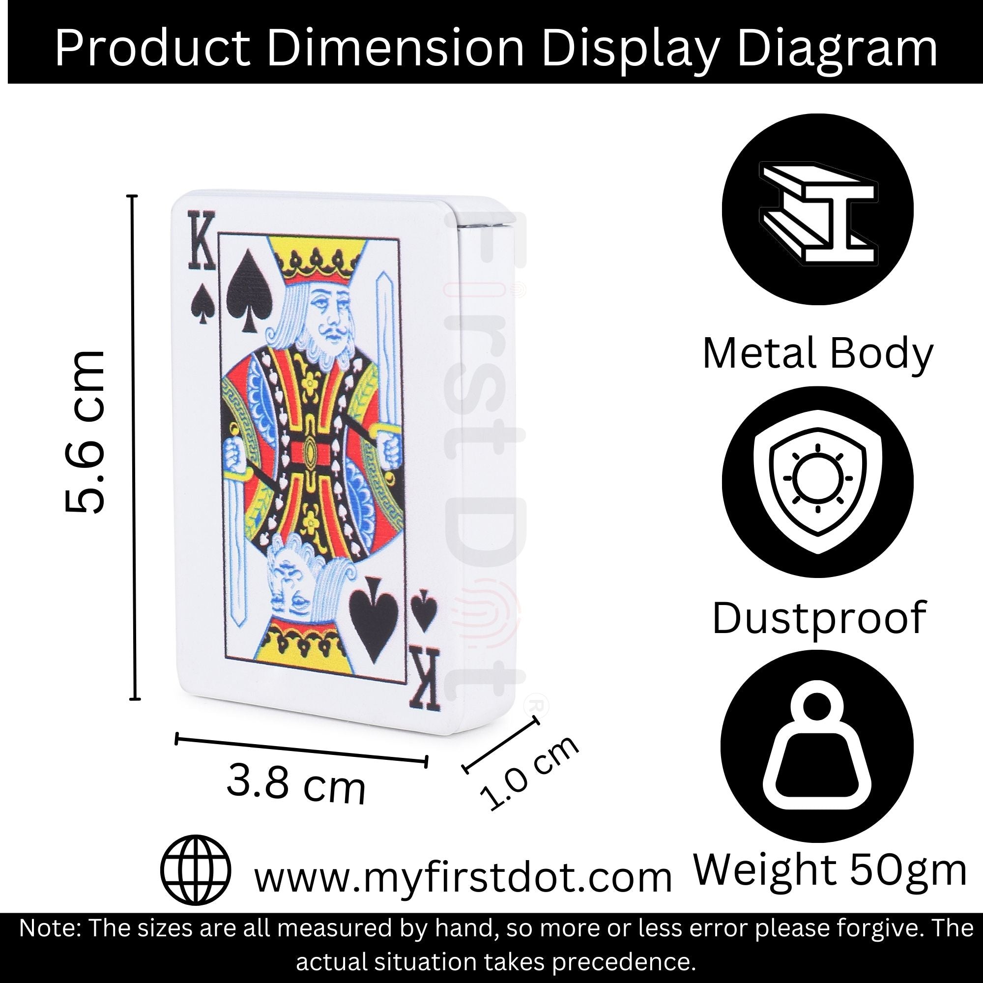 King Premium Refillable Cigarette Lighter – Perfect for Gifting | First Dot