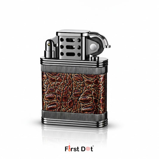 Classic Leather Wrap Metal Lighter