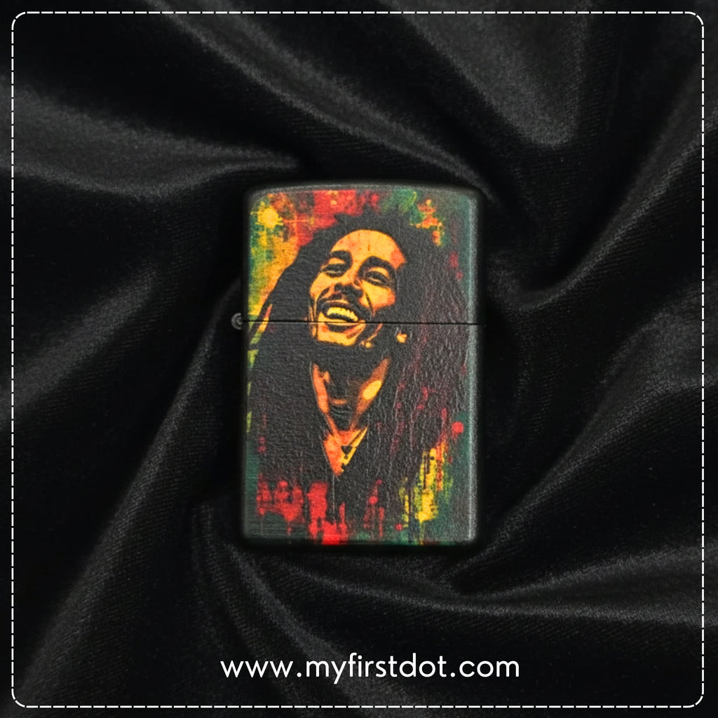 First Dot Legendary Bob Marley Classic Lighter – Windproof Cigarette Lighter