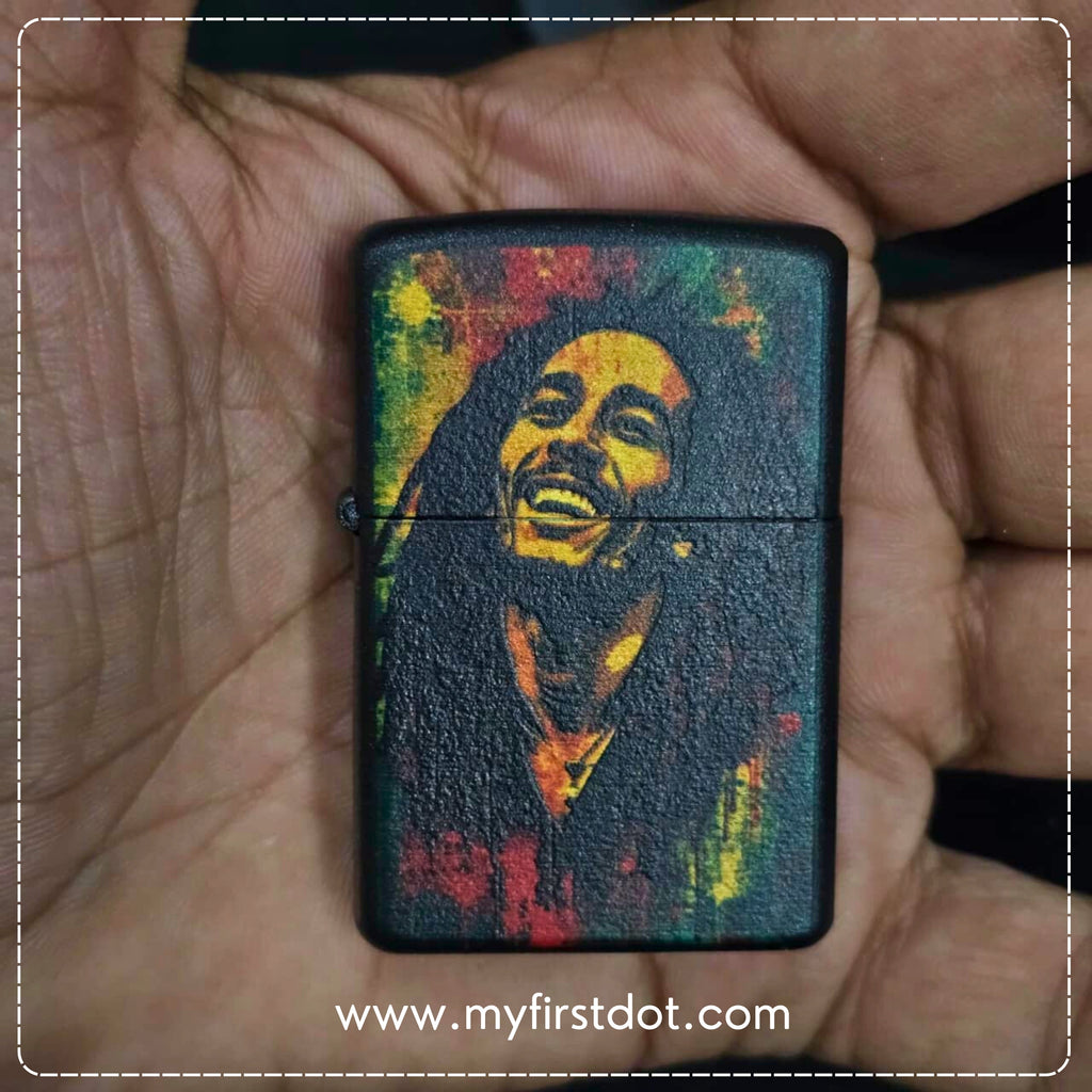 First Dot Legendary Bob Marley Classic Lighter – Windproof Cigarette Lighter