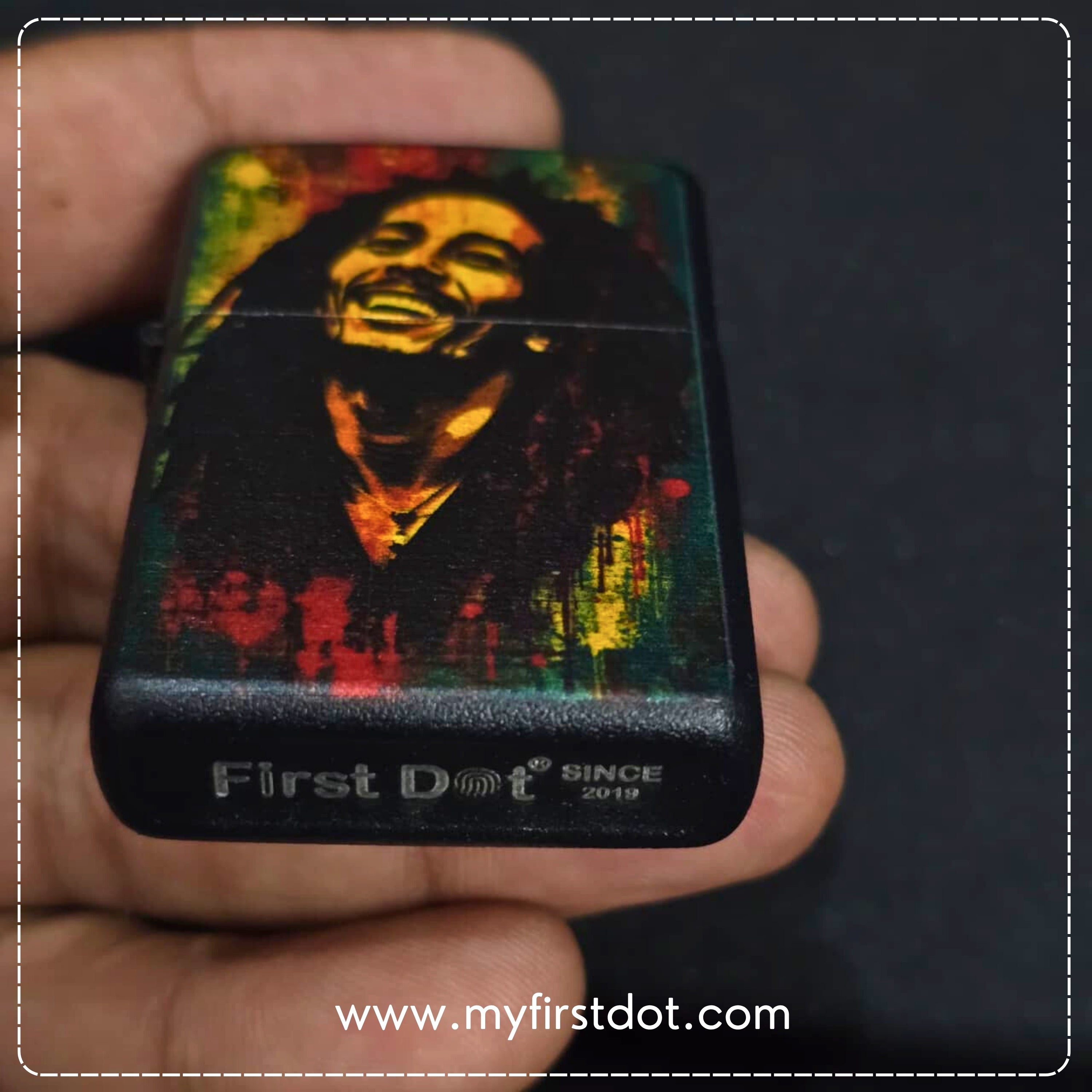 First Dot Legendary Bob Marley Classic Lighter – Windproof Cigarette Lighter