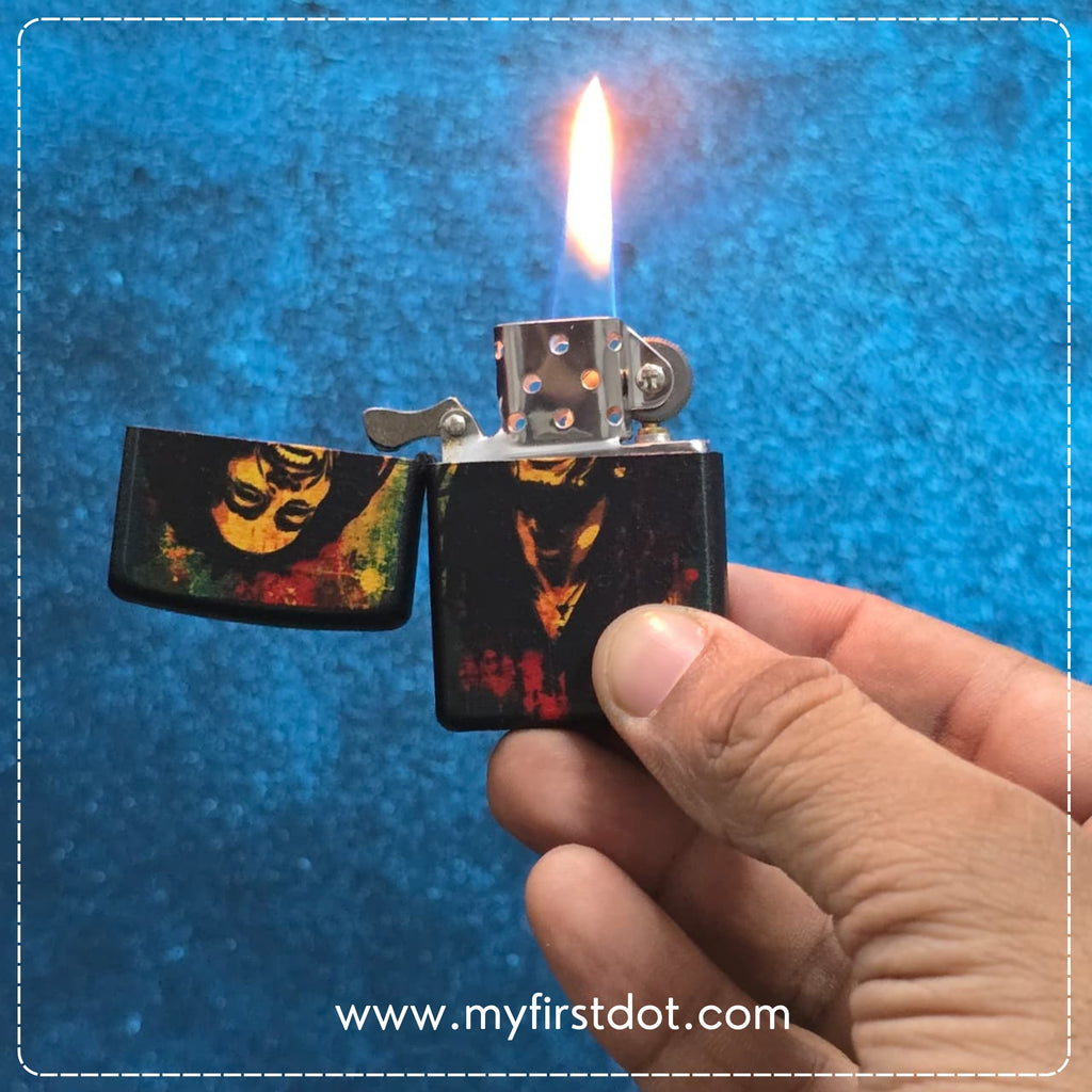 First Dot Legendary Bob Marley Classic Lighter – Windproof Cigarette Lighter