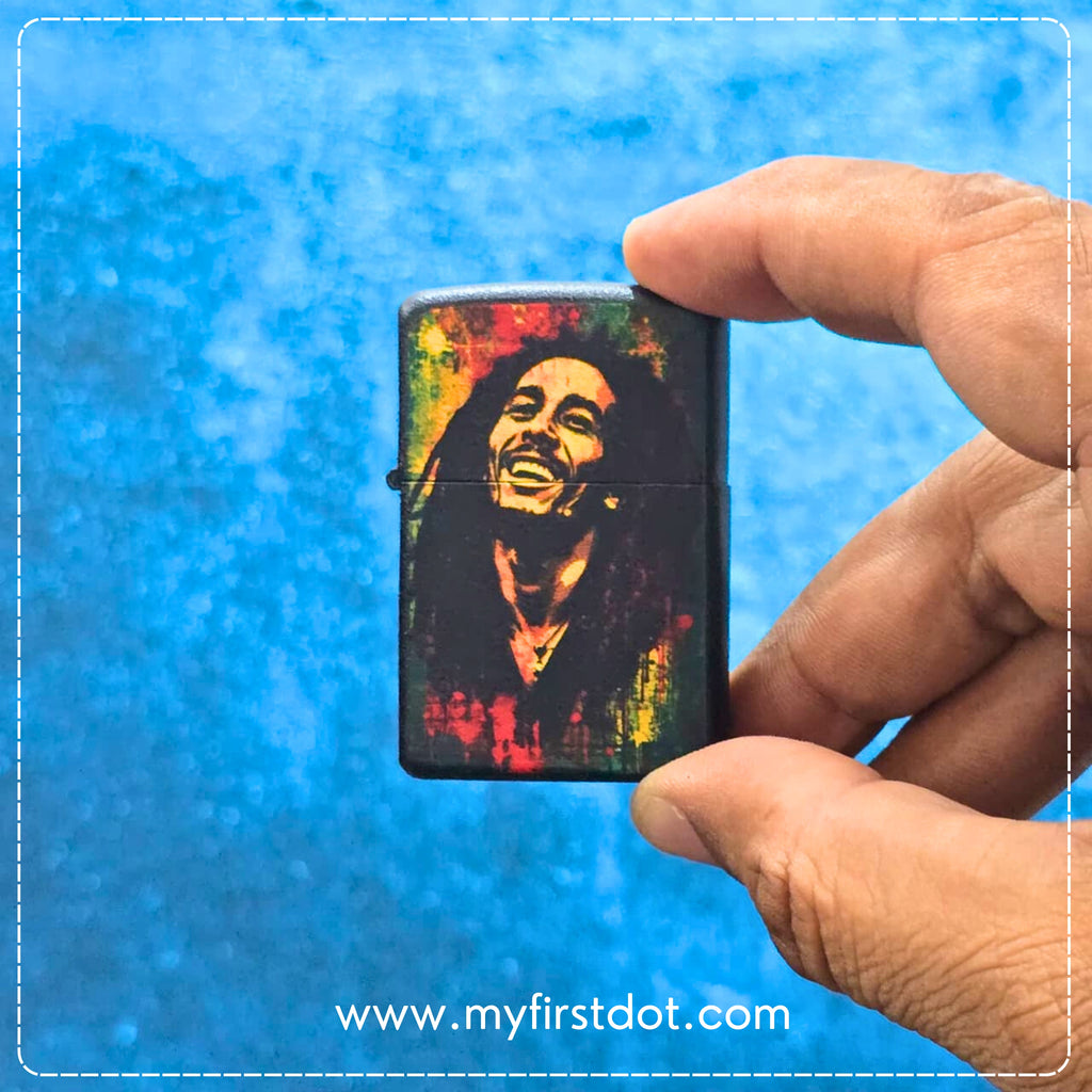 First Dot Legendary Bob Marley Classic Lighter – Windproof Cigarette Lighter