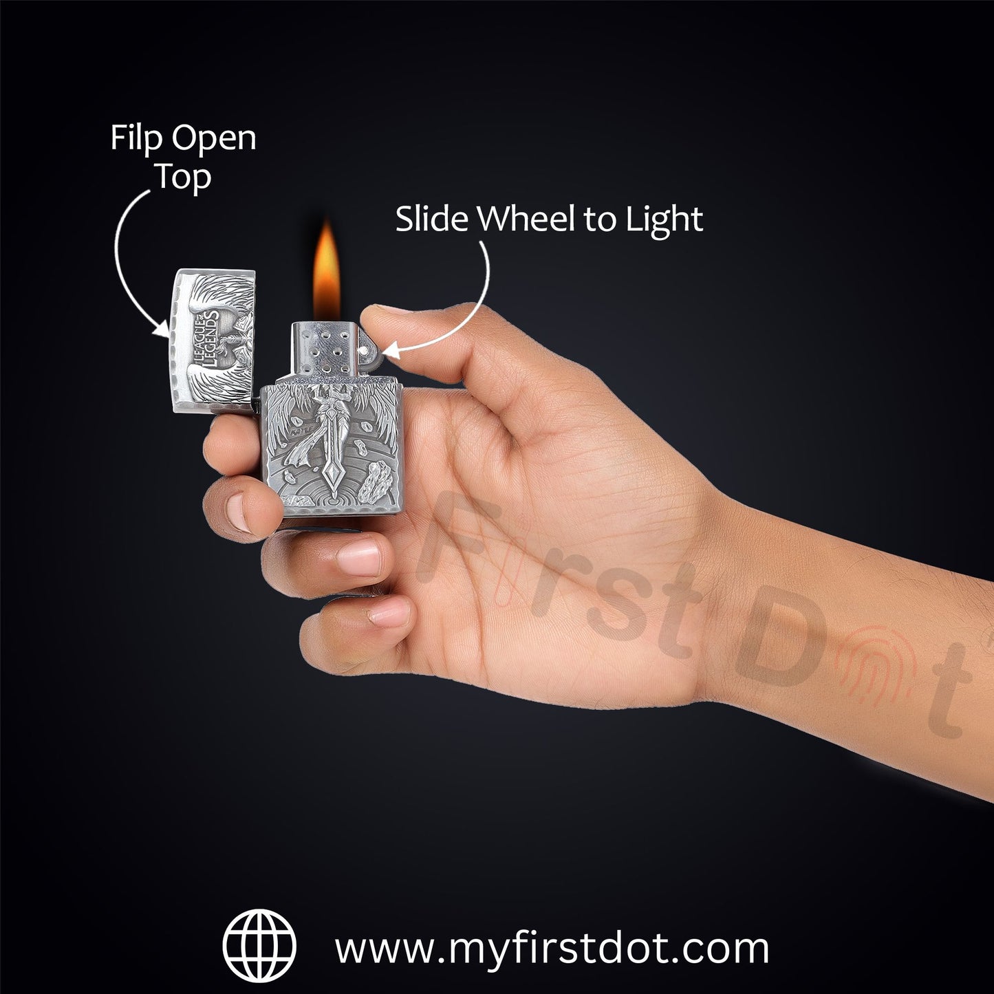 Legends Premium Refillable Cigarette Lighter – Perfect for Gifting | First Dot