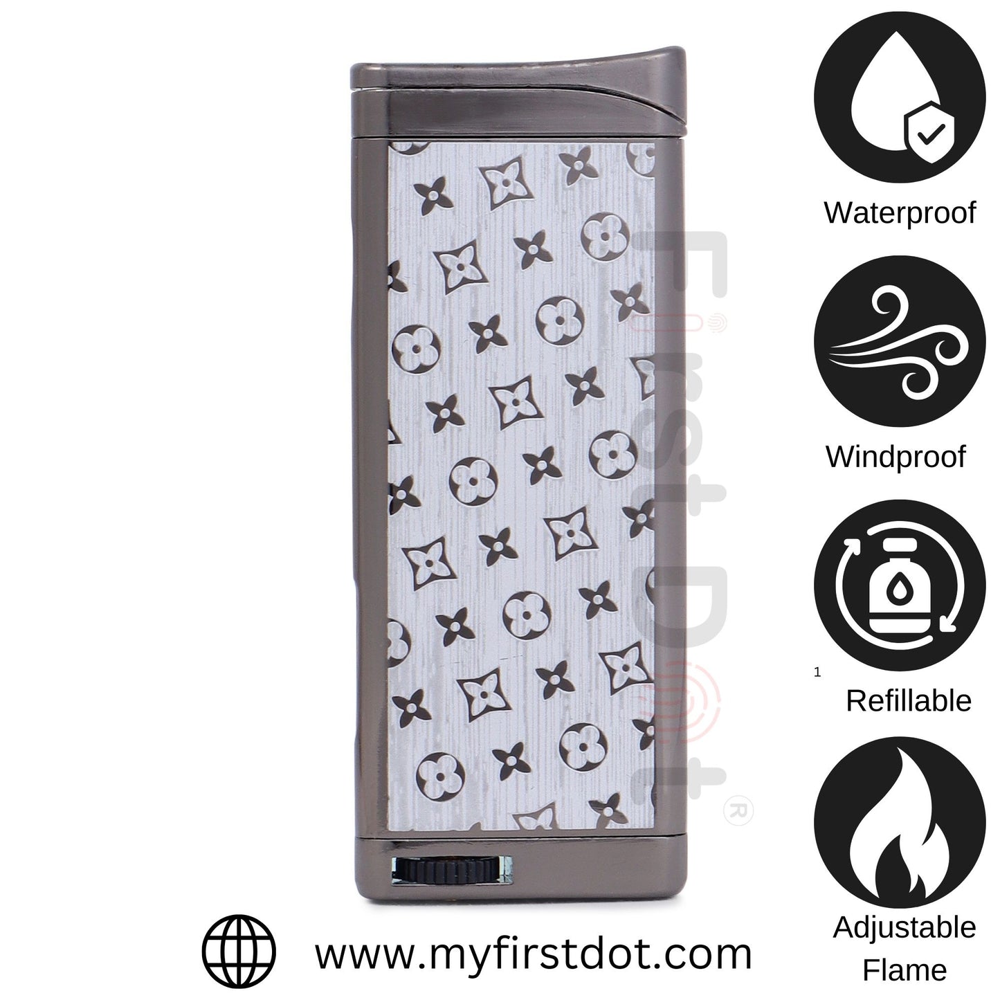 Louis Vuitton Premium Refillable Cigarette Lighter – Perfect for Gifting | First Dot