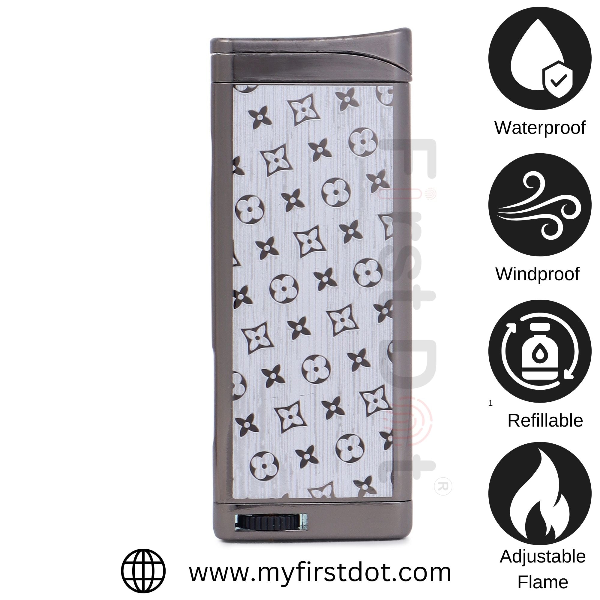 Louis Vuitton Red Jet Flame Lighter | Windproof Cigarette Lighter