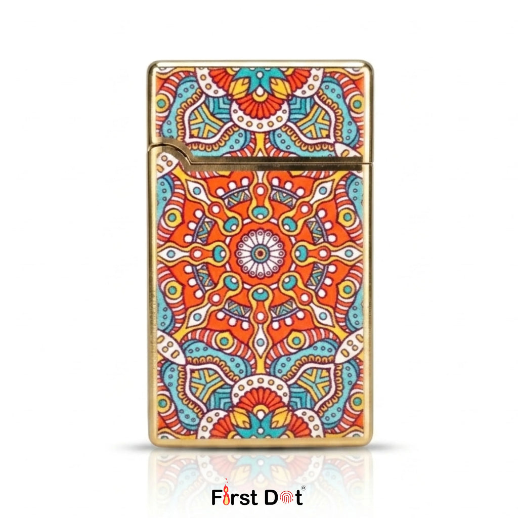 First Dot Mandala Jet Flame Cigarette Lighter