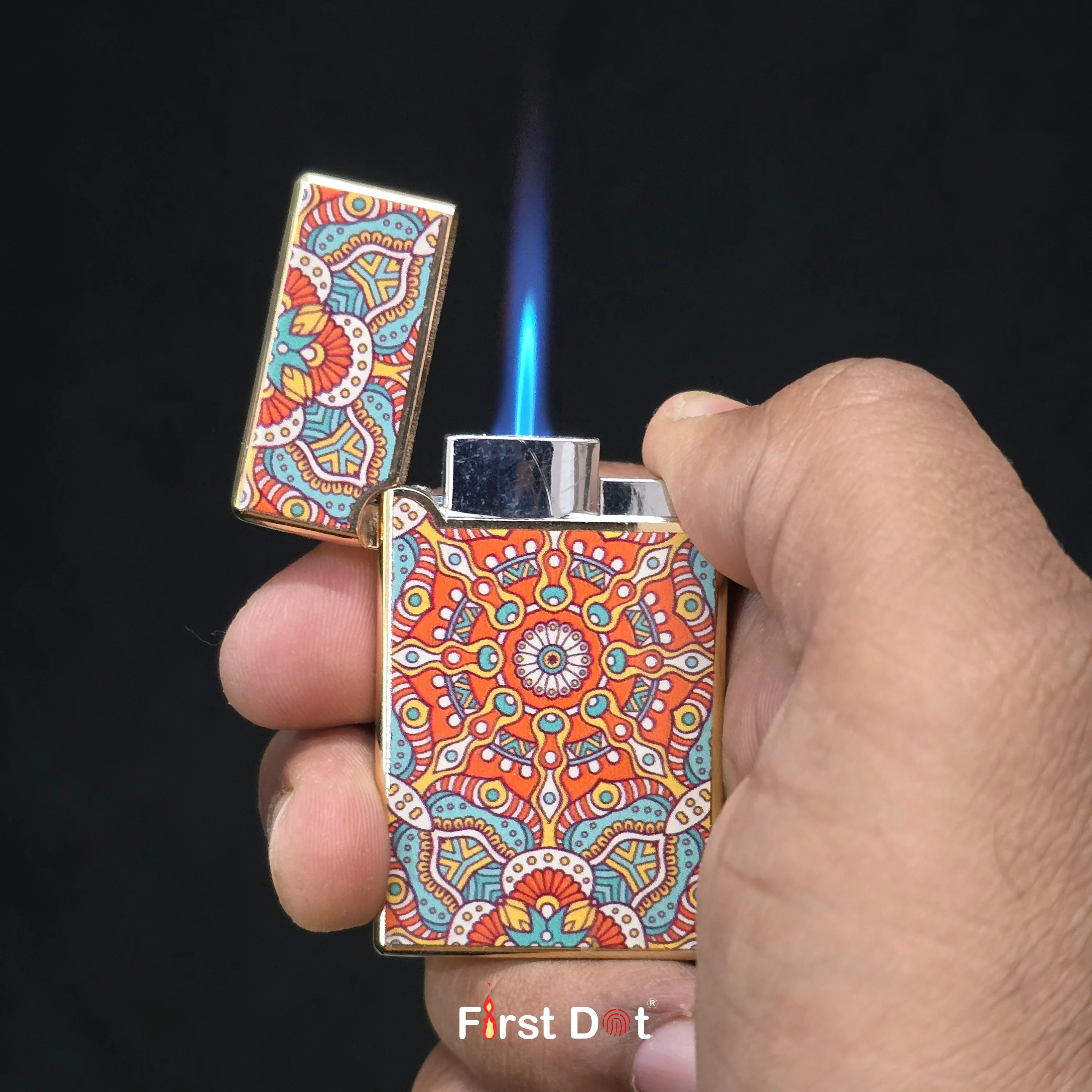 Mandala Jet Flame Cigarette Lighter