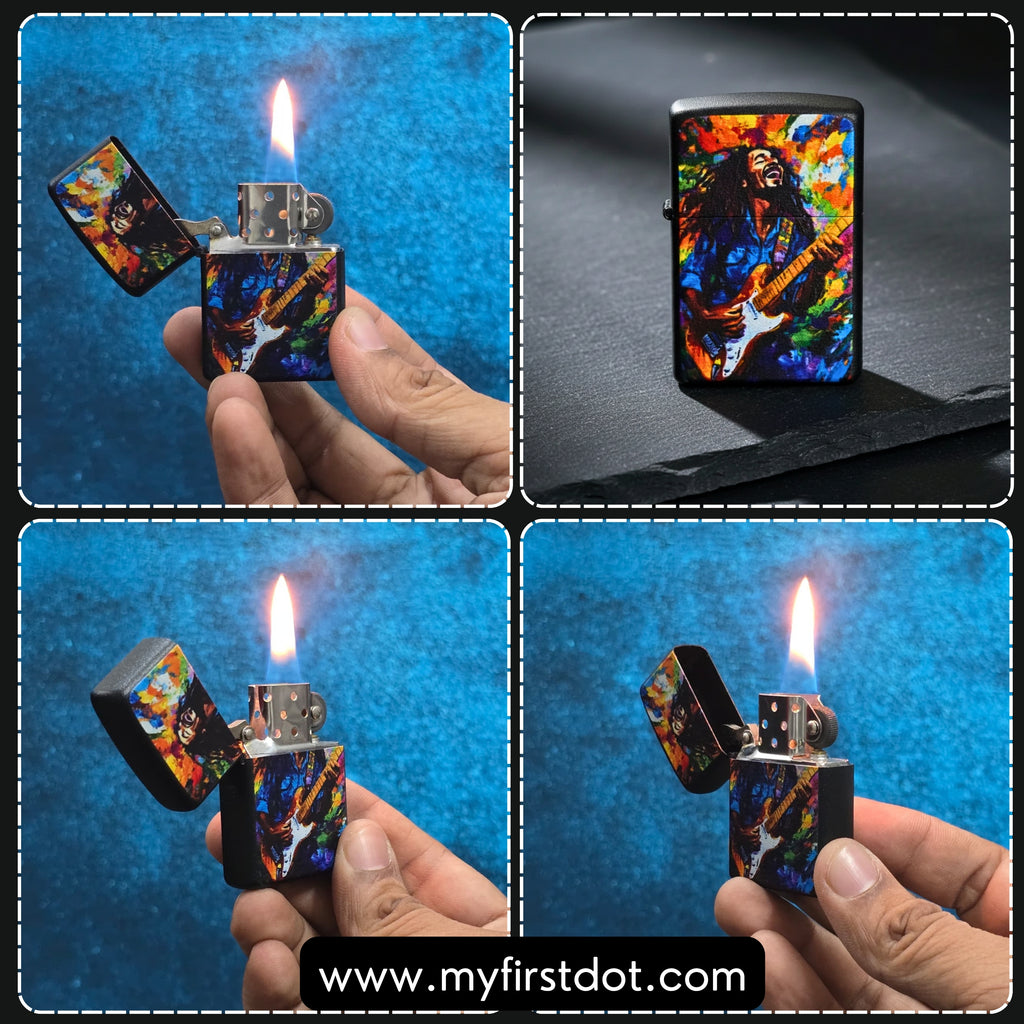First Dot Marley One Love Windproof Cigarette Lighter