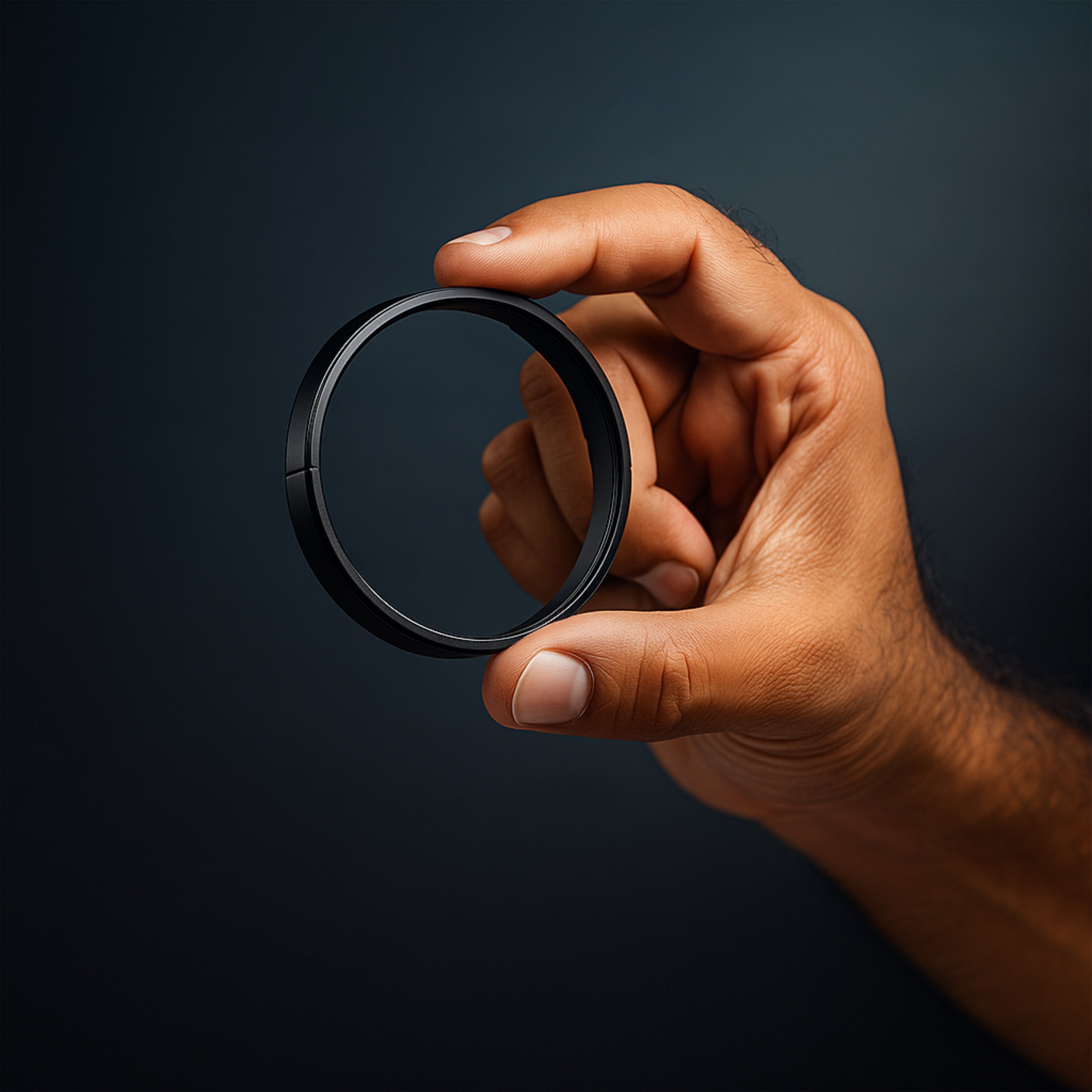 Men’s Oval Bracelet – Bold Minimalist Everyday Accessory Black