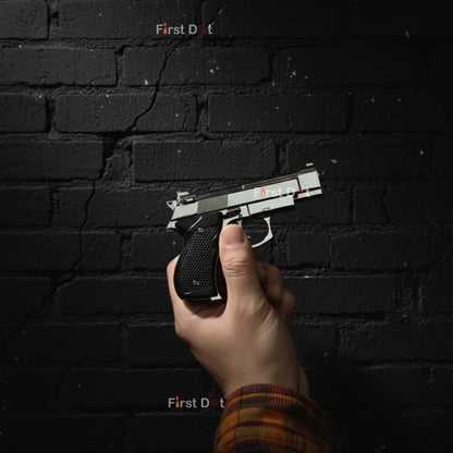 The Mini M92G CQB Pistol Gun Lighter combines bold pistol styling with reliable jet flame ignition. Crafted with sturdy plastic construction, this refillable butane lighter offers easy portability, adjustable flame, and fast lighting in any weather.