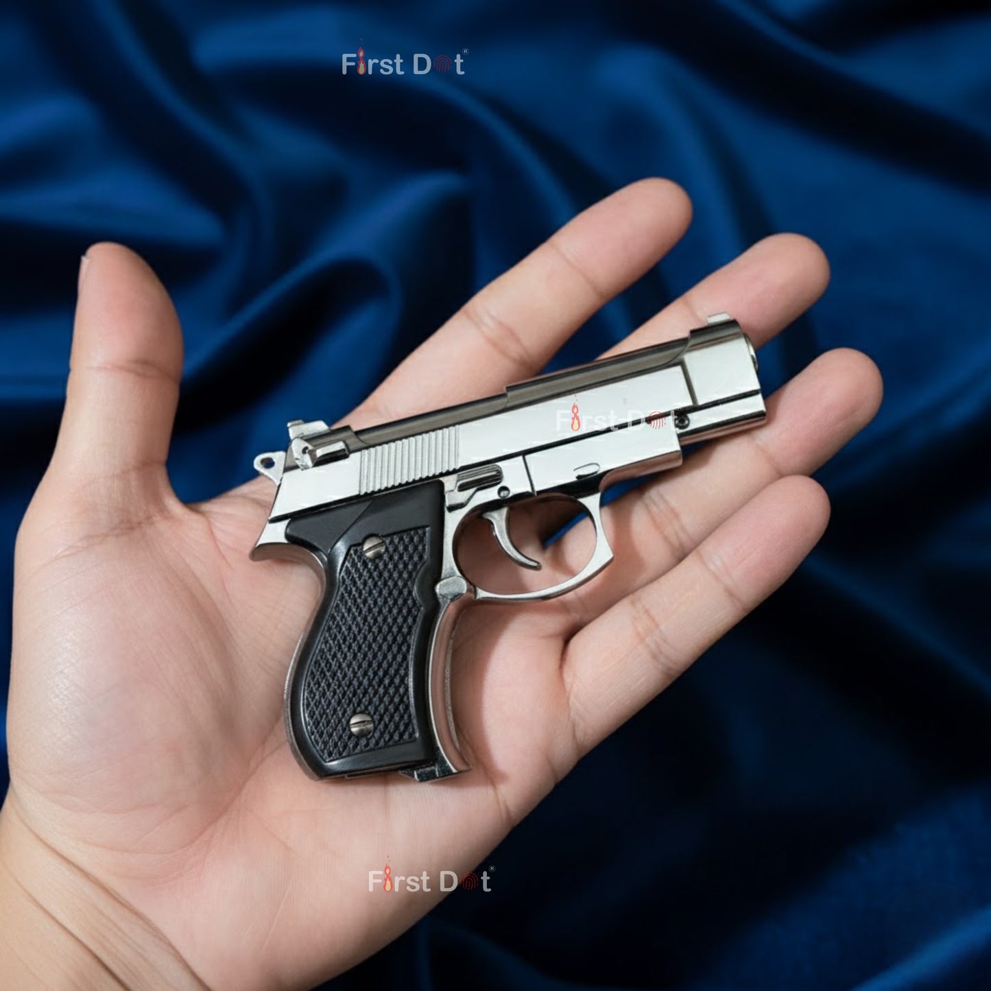 The Mini Beretta M92G CQB Pistol Gun Lighter delivers powerful windproof jet flame performance in a compact pocket size. Designed for daily cigarette use, it features refillable butane gas and adjustable flame control for consistent ignition. Lightweight plastic body with a bold silver finish makes it perfect for carry and gifting.