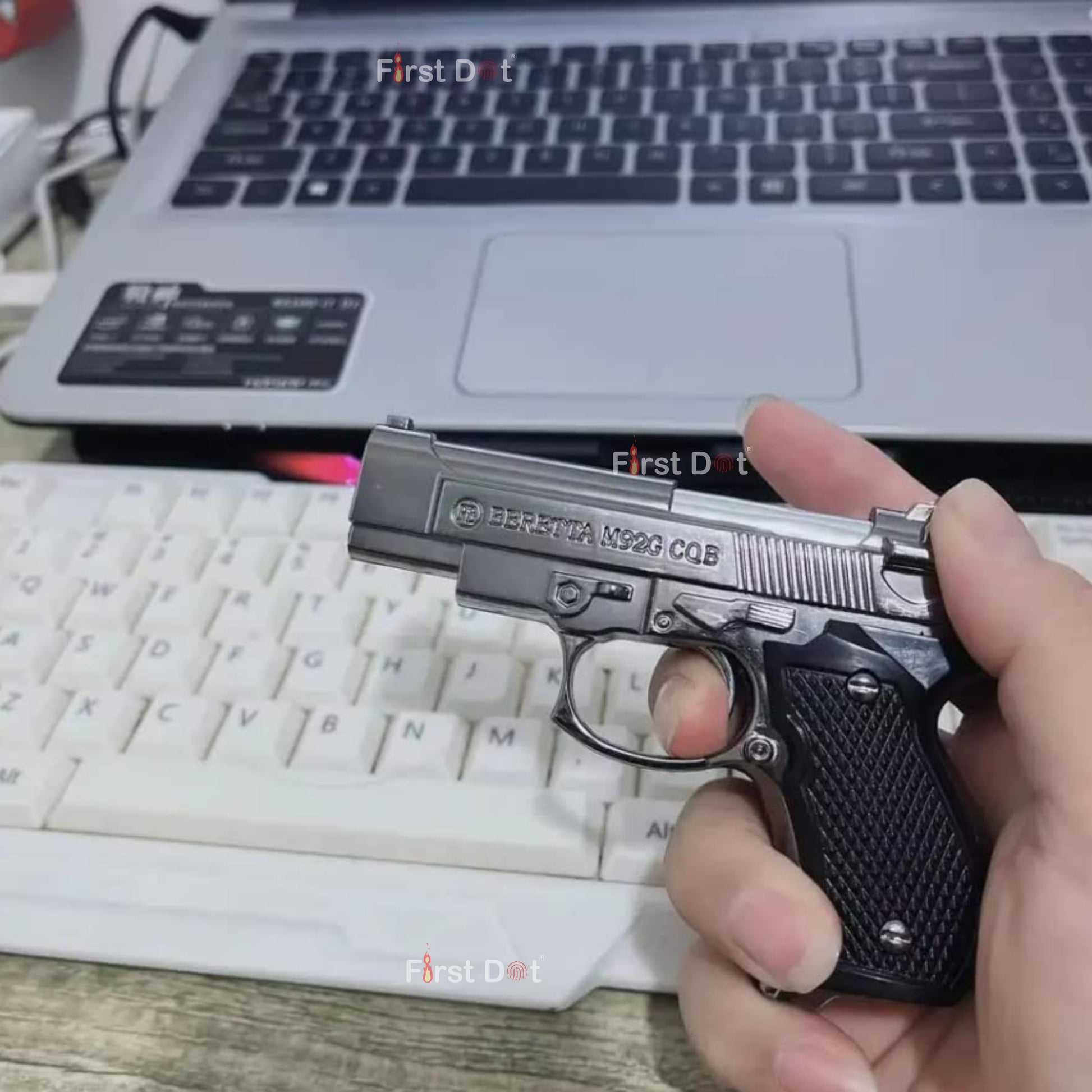 Designed for everyday convenience, the Mini Beretta M92G CQB Gun Lighter provides powerful jet flame ignition, adjustable fire output, and refillable butane support in a compact pistol-shaped design built for pocket carry.