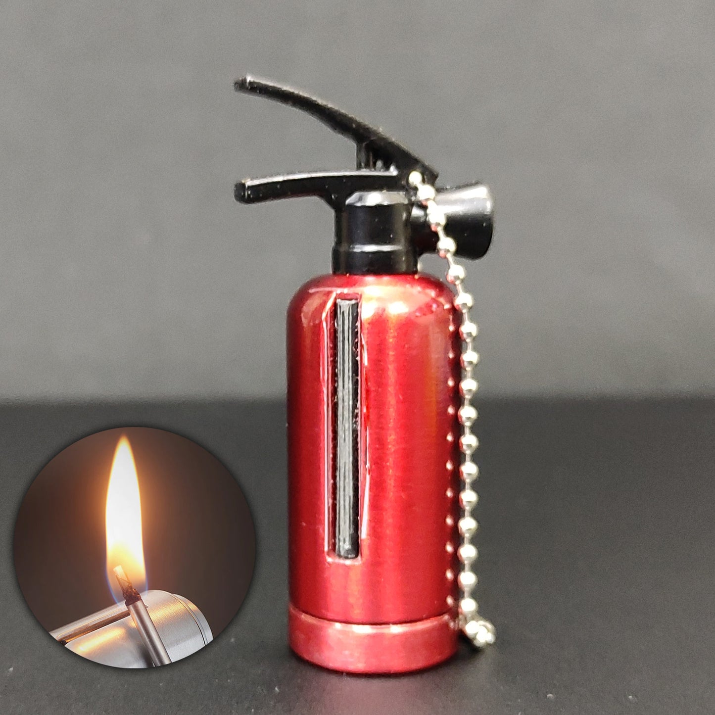 Mini Fire Extinguisher Lighter Keychain Cigarette Lighter