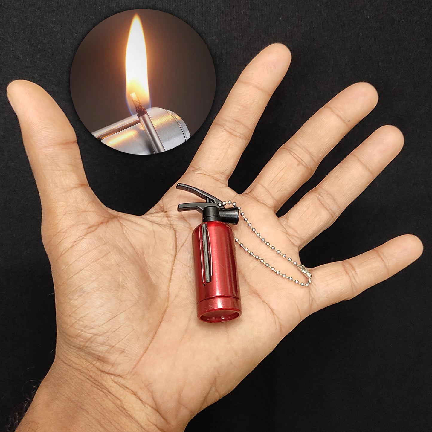 Mini Fire Extinguisher Lighter Keychain Cigarette Lighter