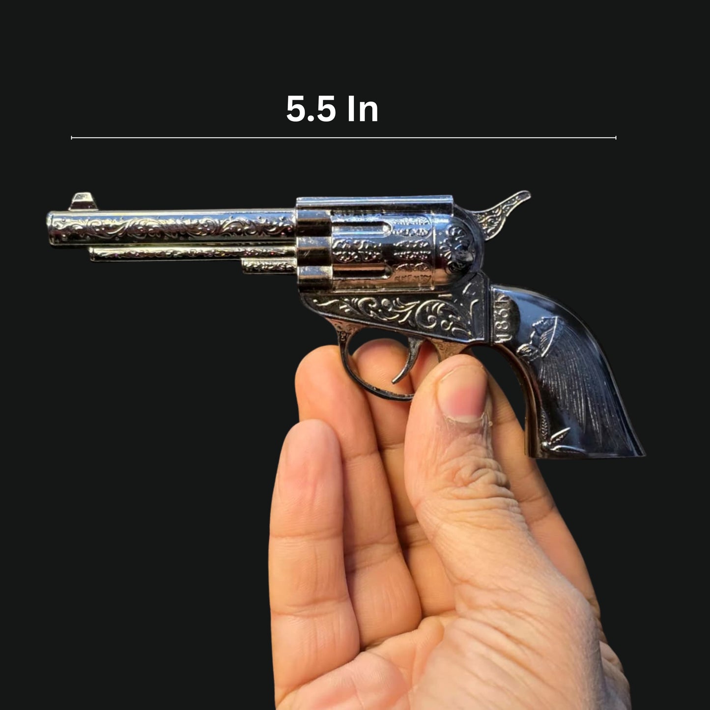 Mini Vintage Revolver Gun Lighter – Windproof Jet Flame | First Dot