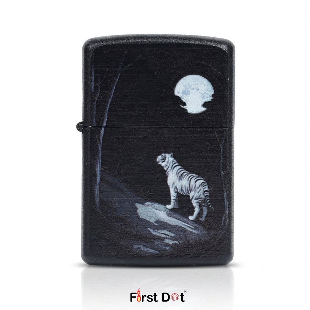 Artistic Moonlit Tiger Cigarette Lighter