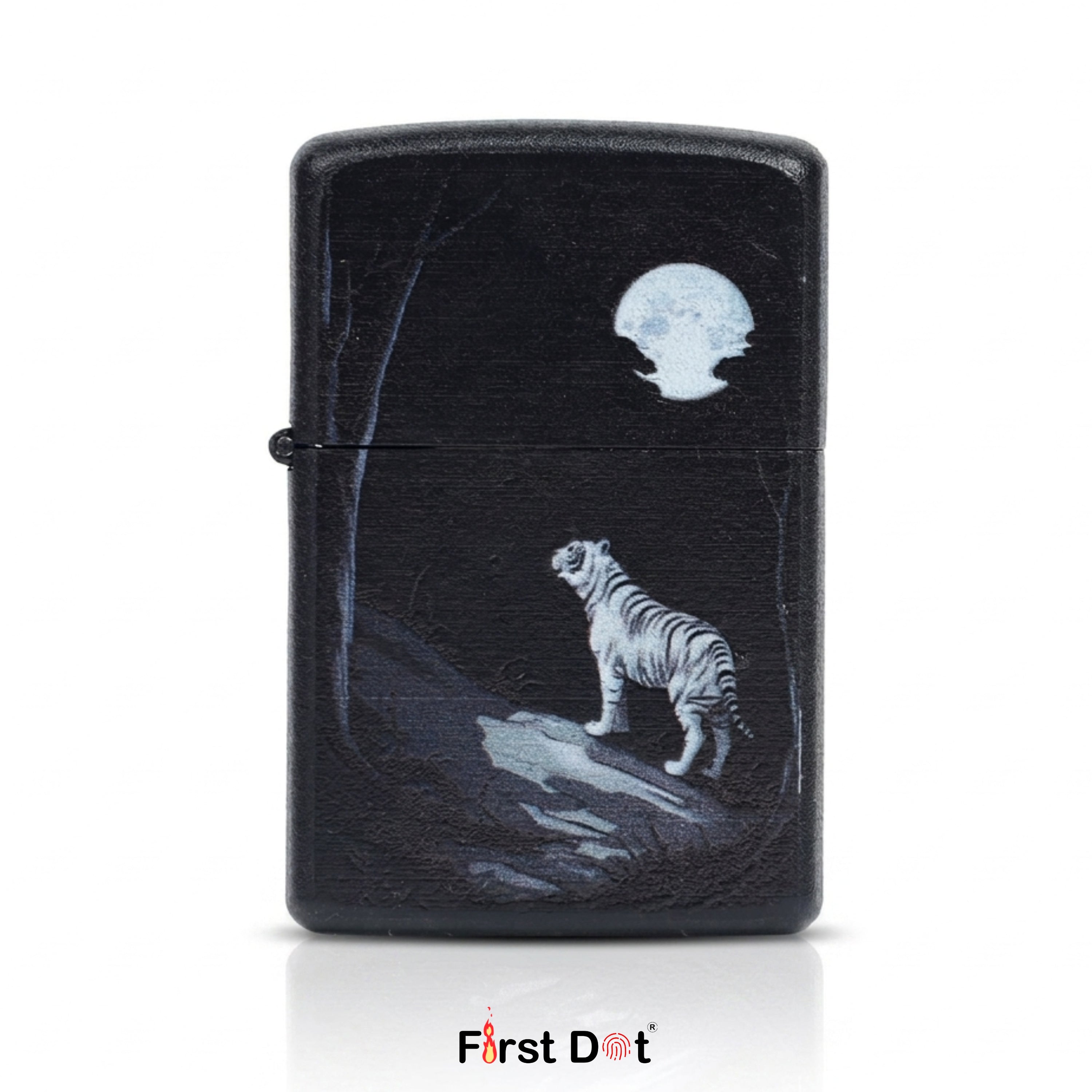 Artistic Moonlit Tiger Cigarette Lighter