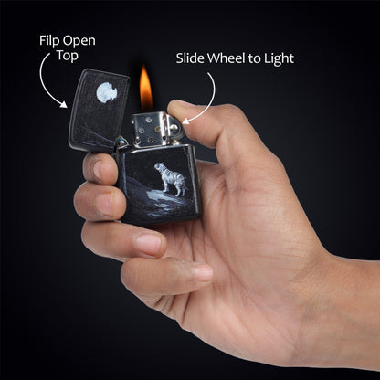 Combo of 2 Street Graphic Cigarette Lighters | Premium Box + Free 50ml Fuel