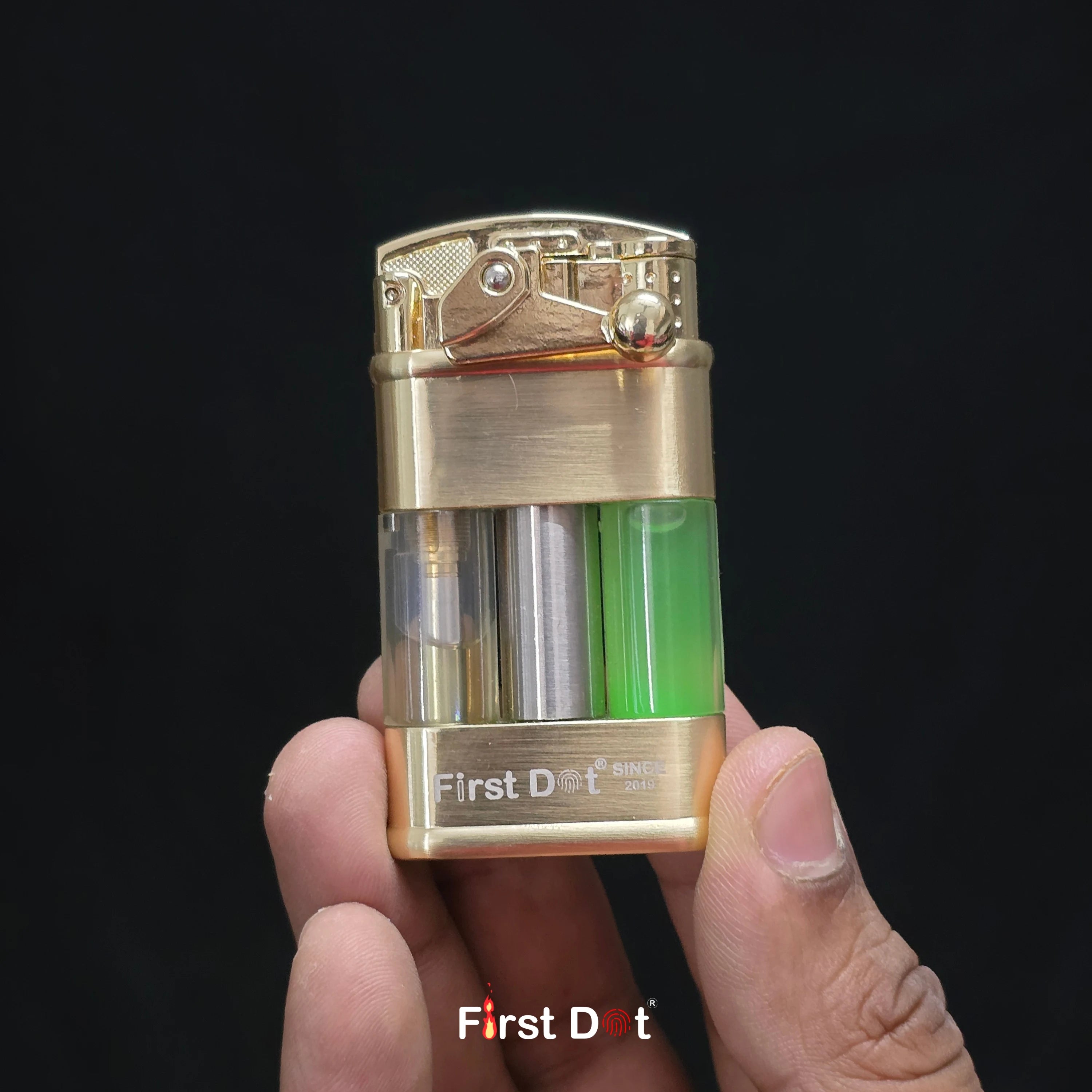 Neon Pulse LED Jet Flame Lighter