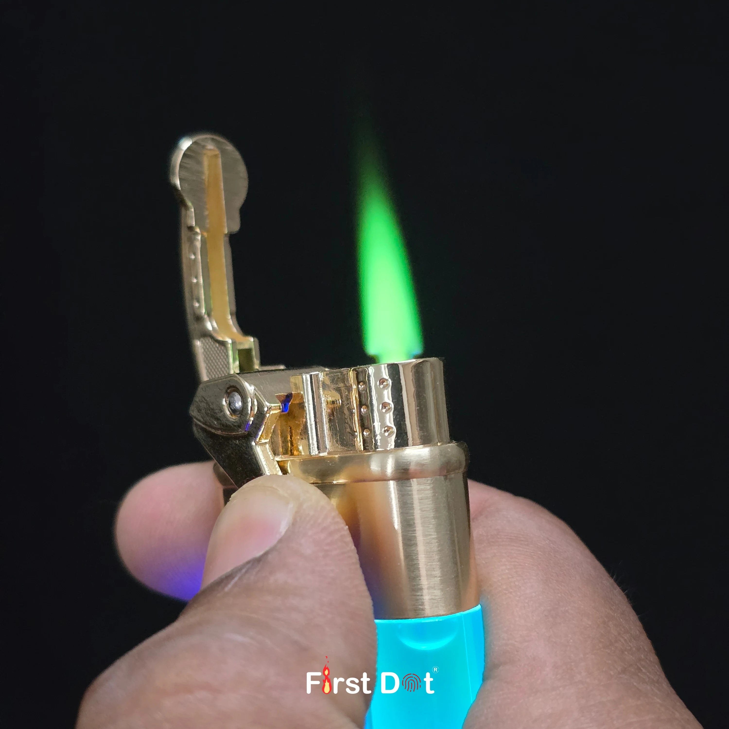 Neon Pulse LED Jet Flame Lighter