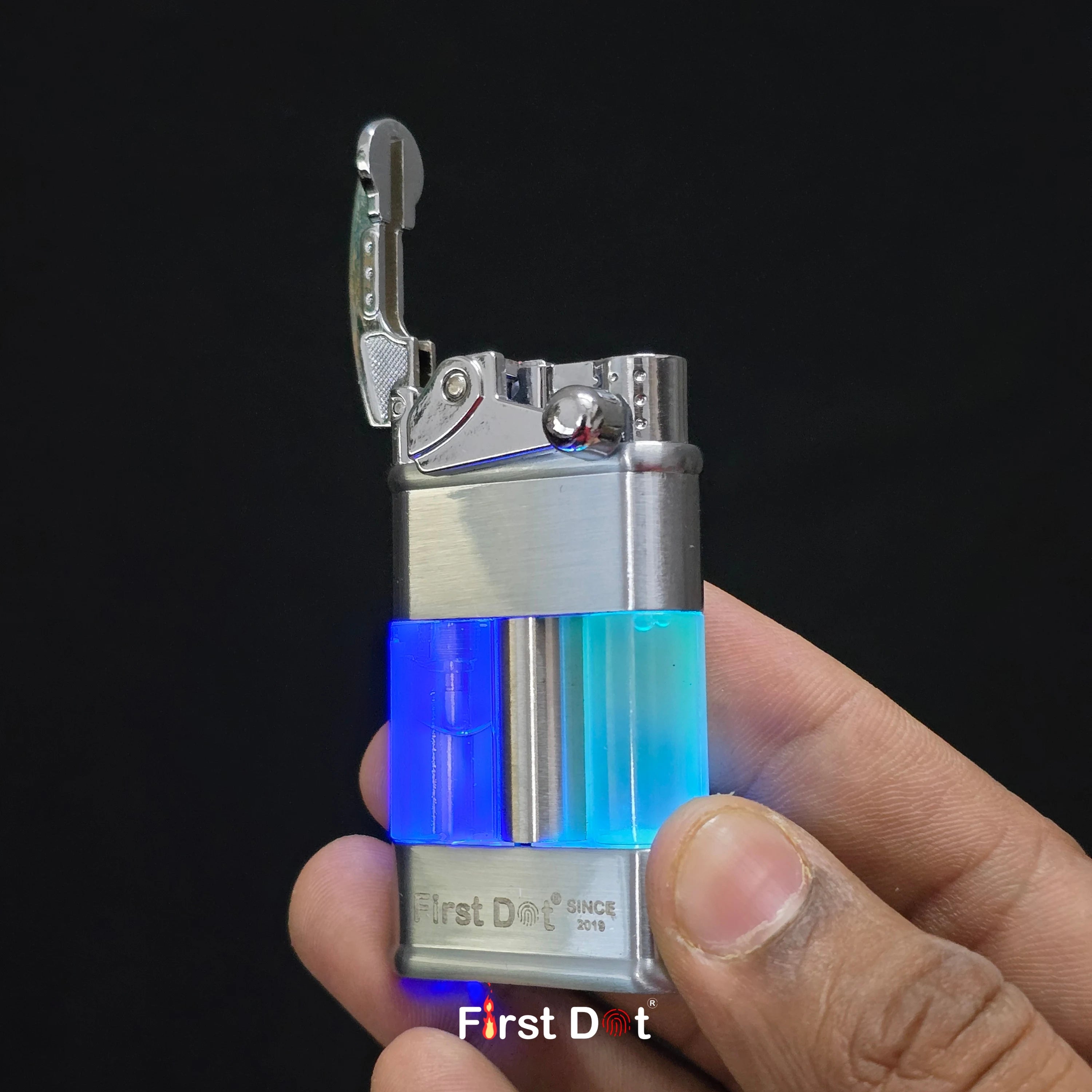 Neon Pulse LED Jet Flame Lighter