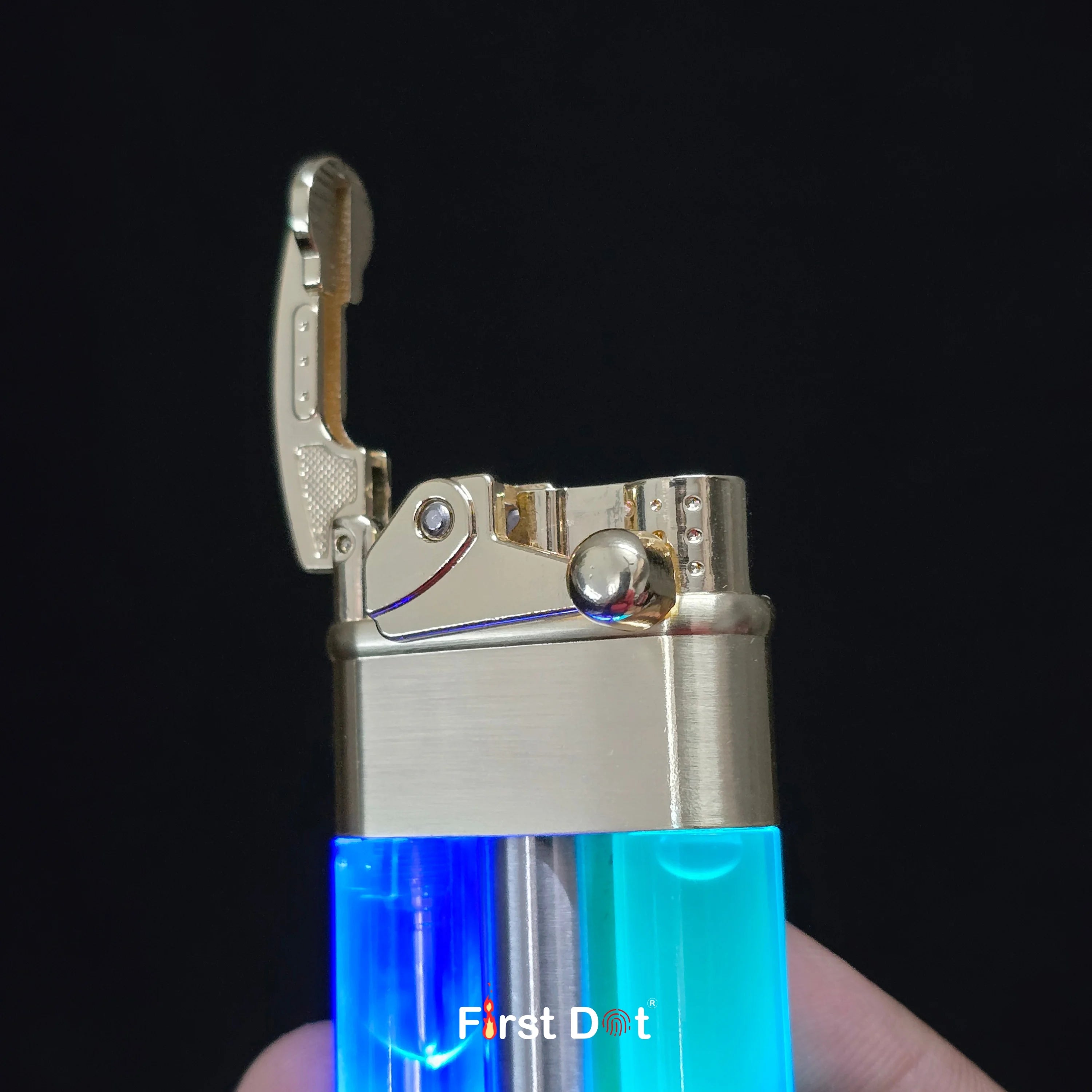 Neon Pulse LED Jet Flame Lighter