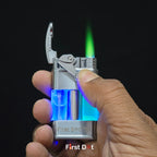 Neon Pulse LED Jet Flame Lighter