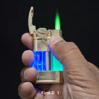 Neon Pulse LED Jet Flame Lighter