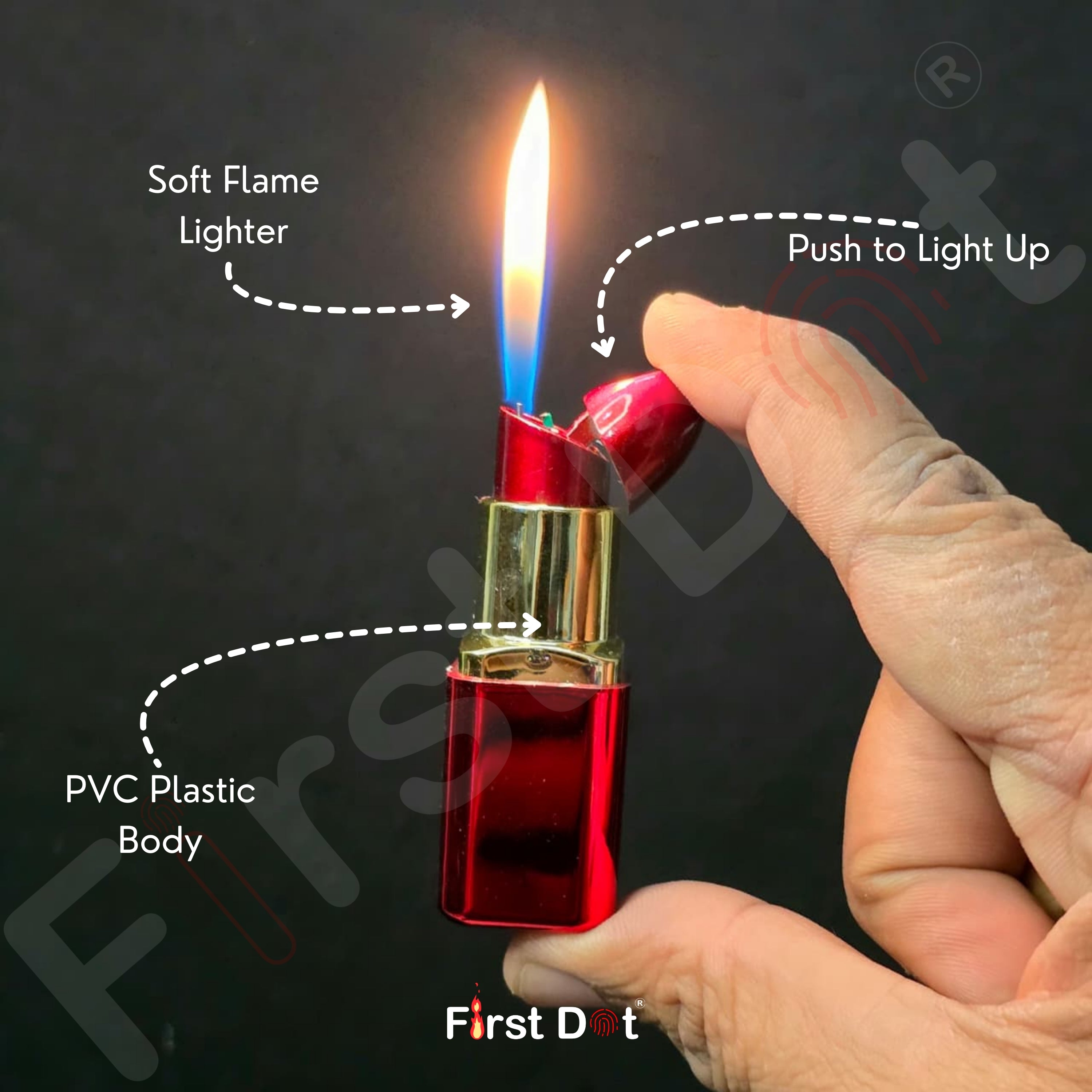 Windproof Refillable Gas Lighter (Pack of 2)