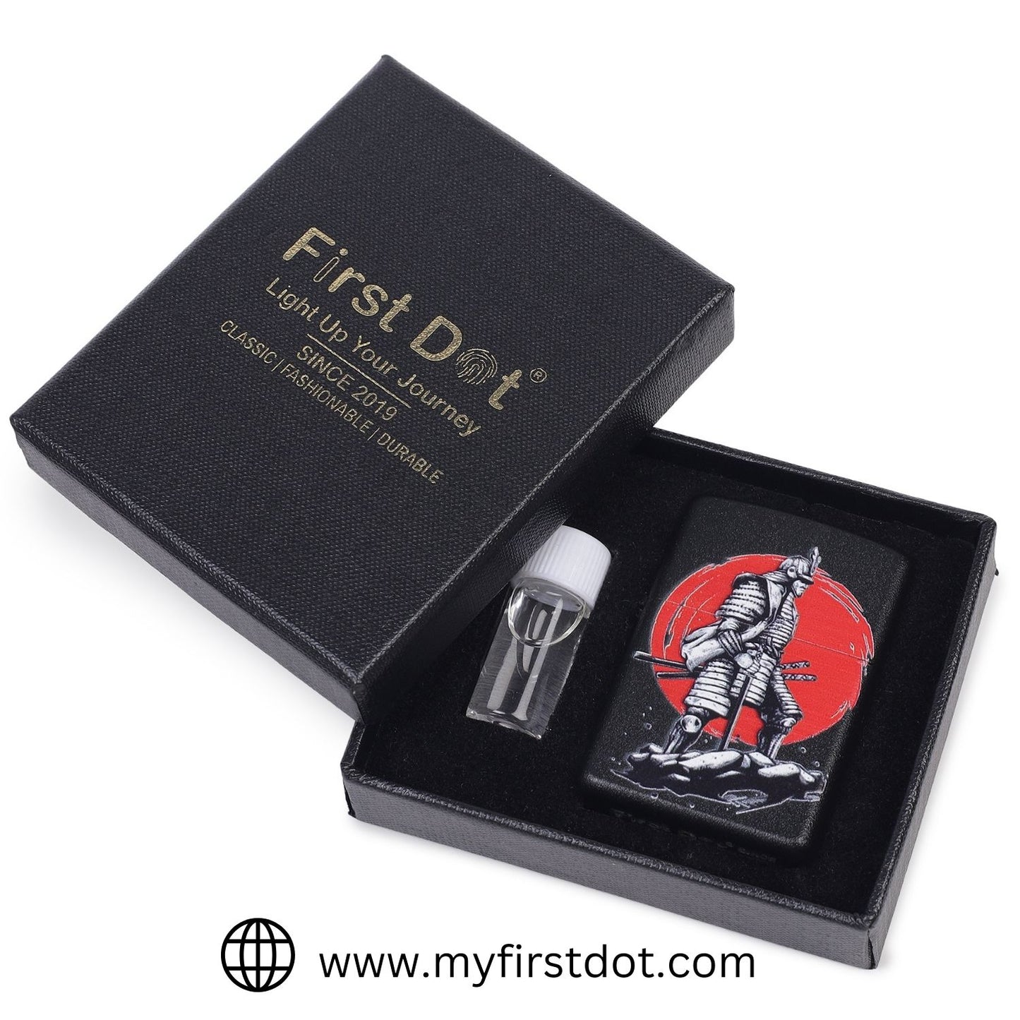 Ninja Samurai Warrior Windproof Lighter Gift for Men Pocket Lighter | First Dot