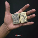 Combo of 2 Embossed Metal Cigarette Lighters + Free 50ml Fuel