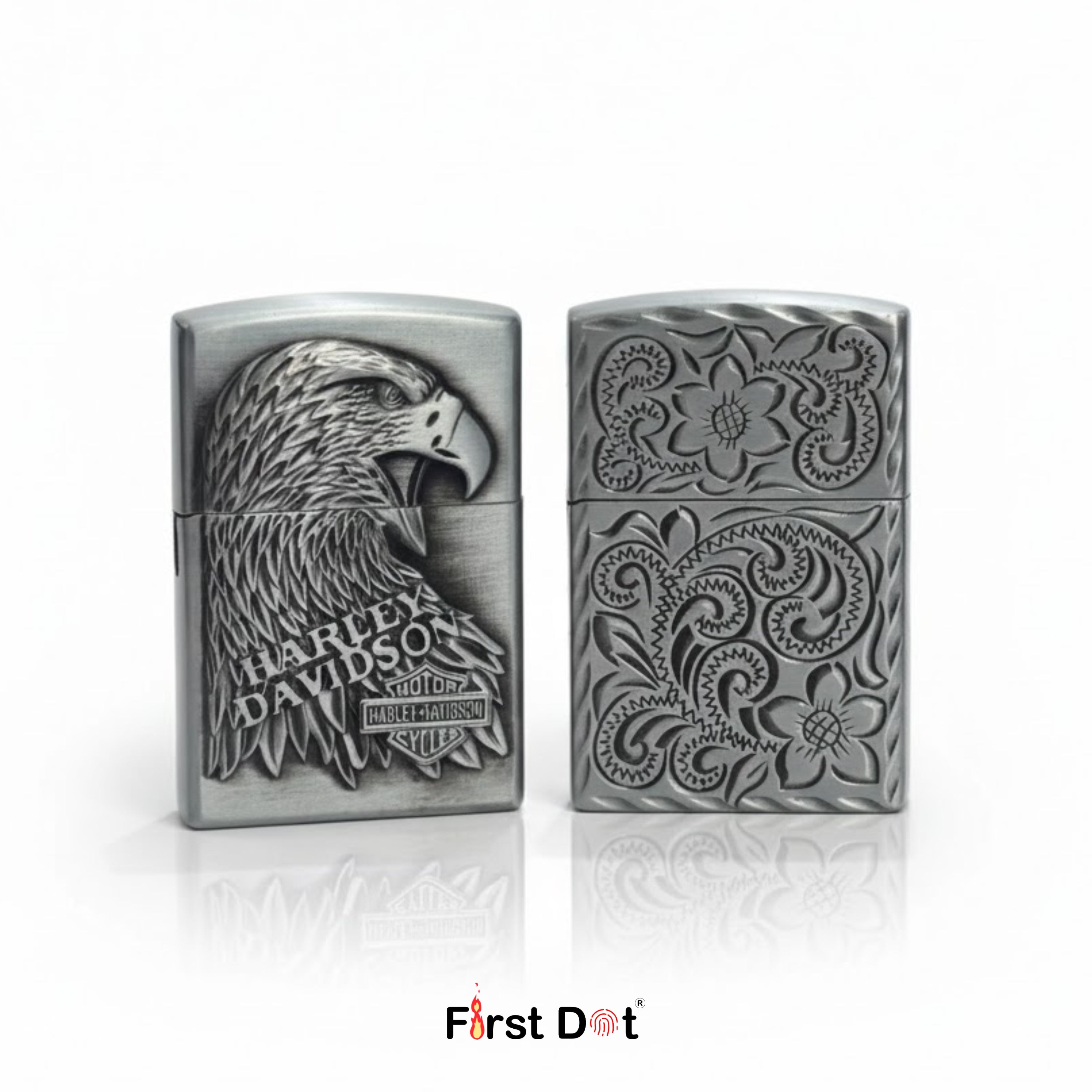 Pack of 2 Refillable Cigarette Lighters | First Dot